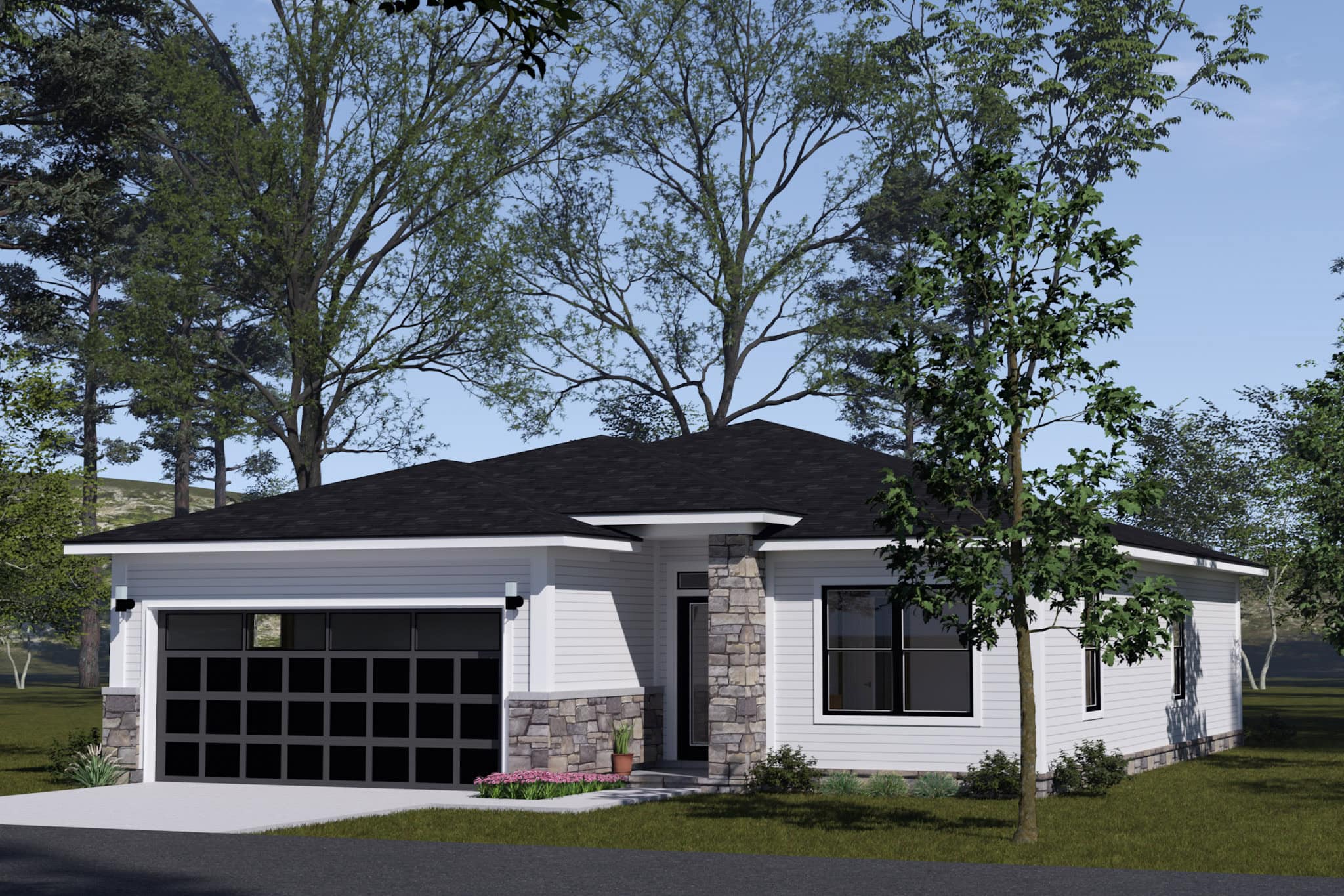 Right Side View of this 3-Bedroom,1352 Sq Ft Plan -178-1513