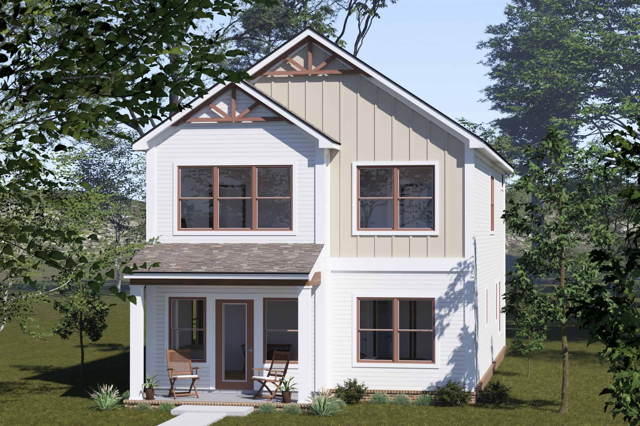 Front View of this 4-Bedroom,2194 Sq Ft Plan -178-1514