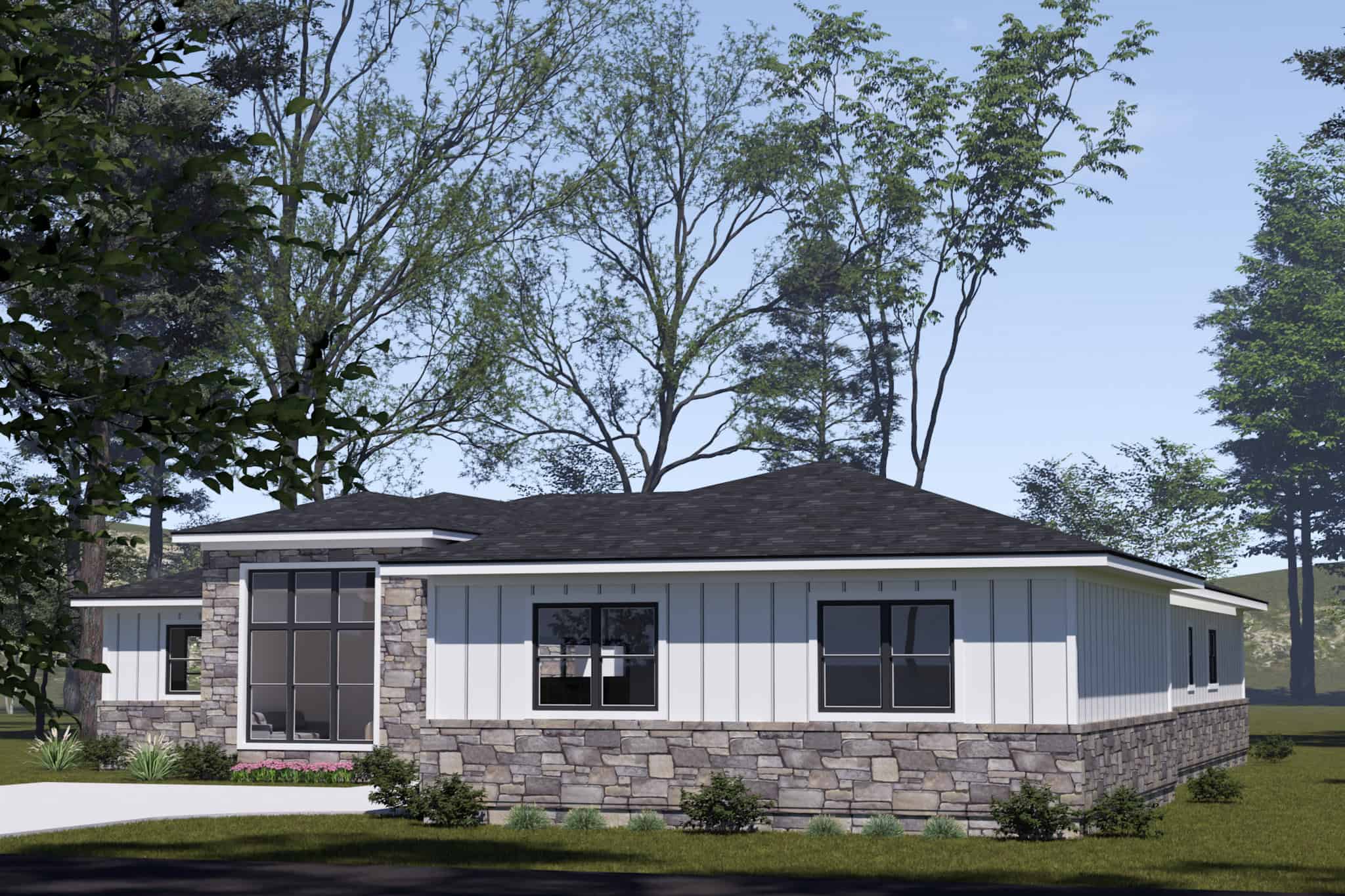 Right Side View of this 4-Bedroom,2284 Sq Ft Plan -178-1516