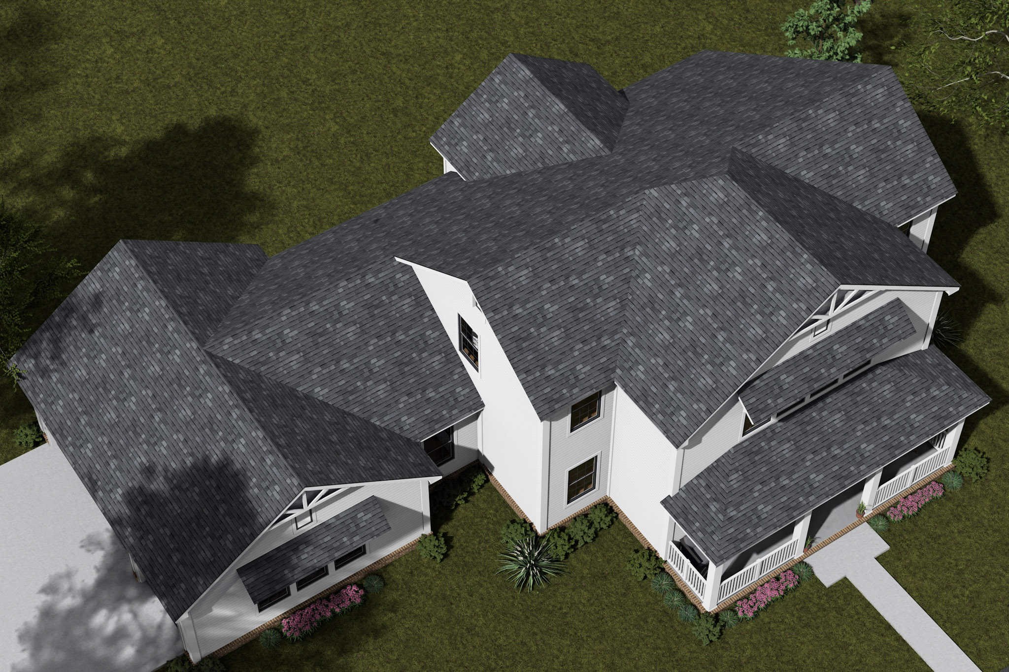 Aerial View of this 3-Bedroom,2394 Sq Ft Plan -178-1520