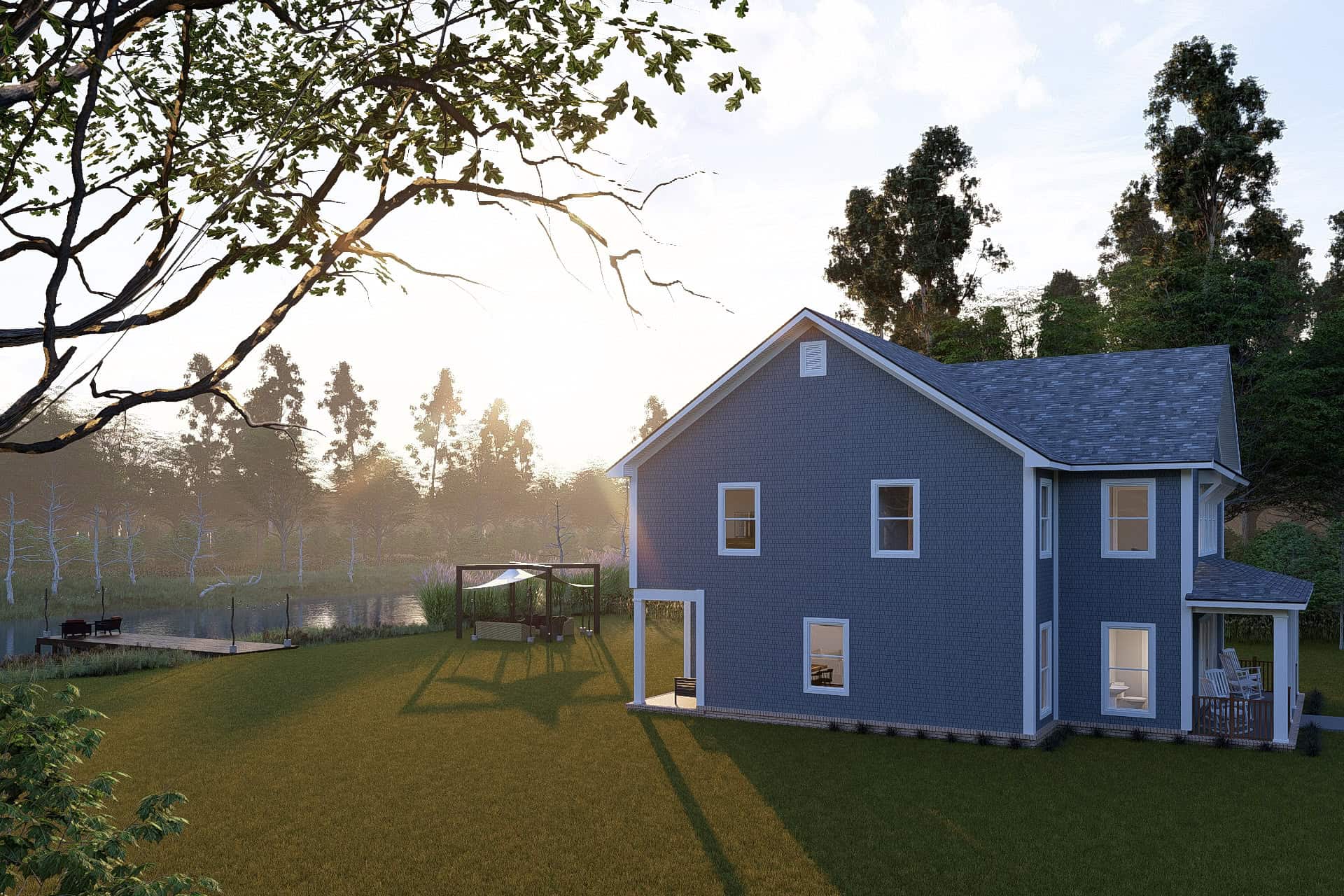 Left Side View of this 4-Bedroom,2664 Sq Ft Plan -178-1522