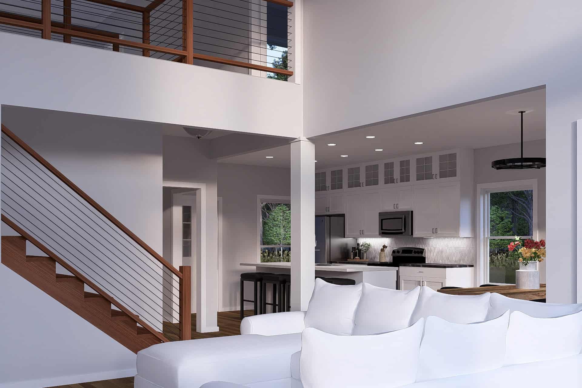 Living Room of this 4-Bedroom,2664 Sq Ft Plan -178-1522