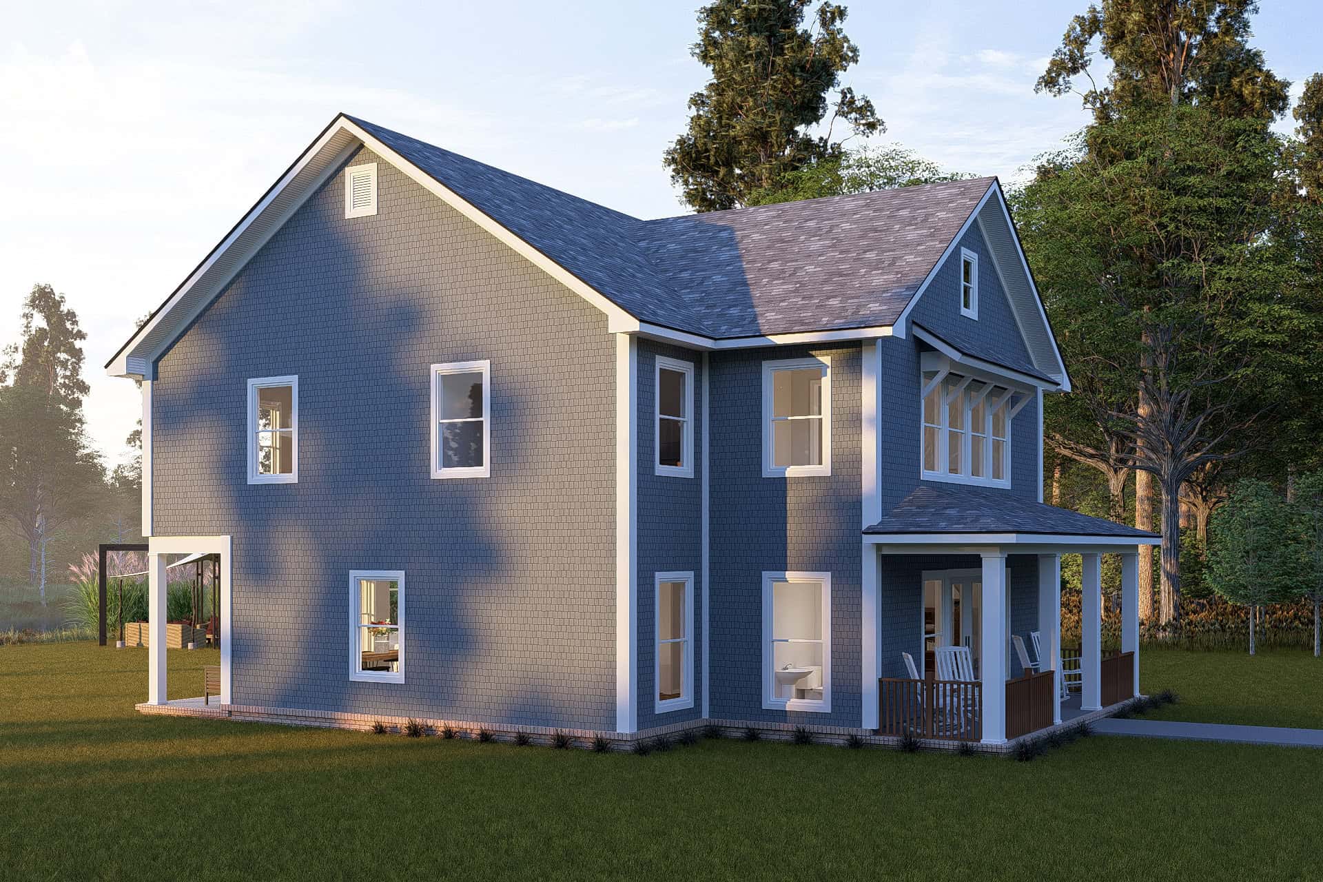 Left Side View of this 4-Bedroom,2664 Sq Ft Plan -178-1522