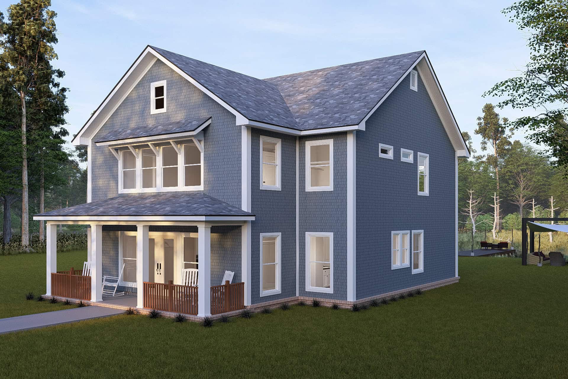 Right Side View of this 4-Bedroom,2664 Sq Ft Plan -178-1522