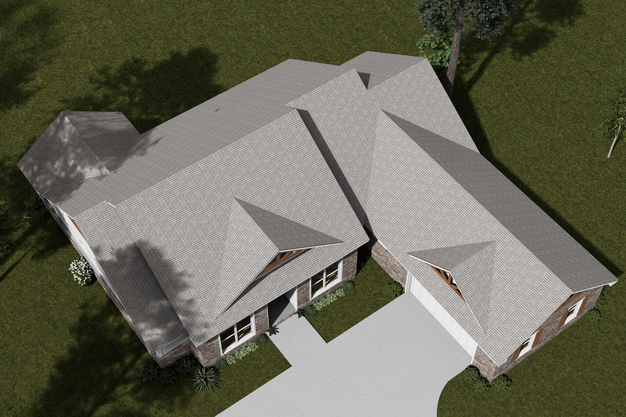 Aerial View of this 4-Bedroom,2352 Sq Ft Plan -178-1523