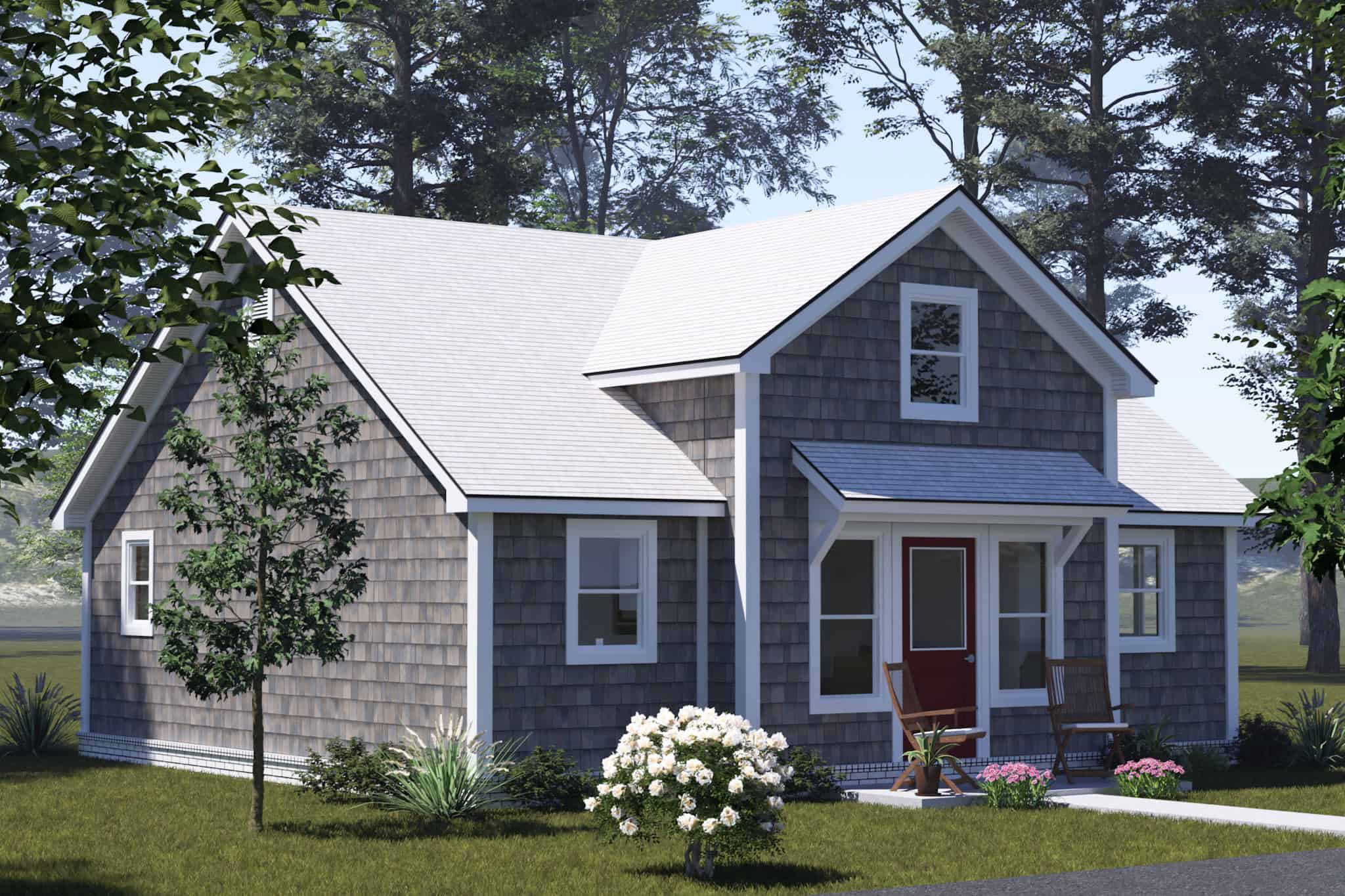 Left Side View of this 2-Bedroom,820 Sq Ft Plan -178-1524