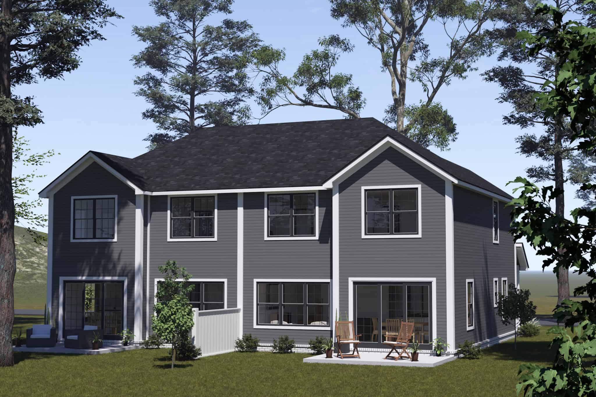 Rear View of this 8-Bedroom,3538 Sq Ft Plan -178-1529