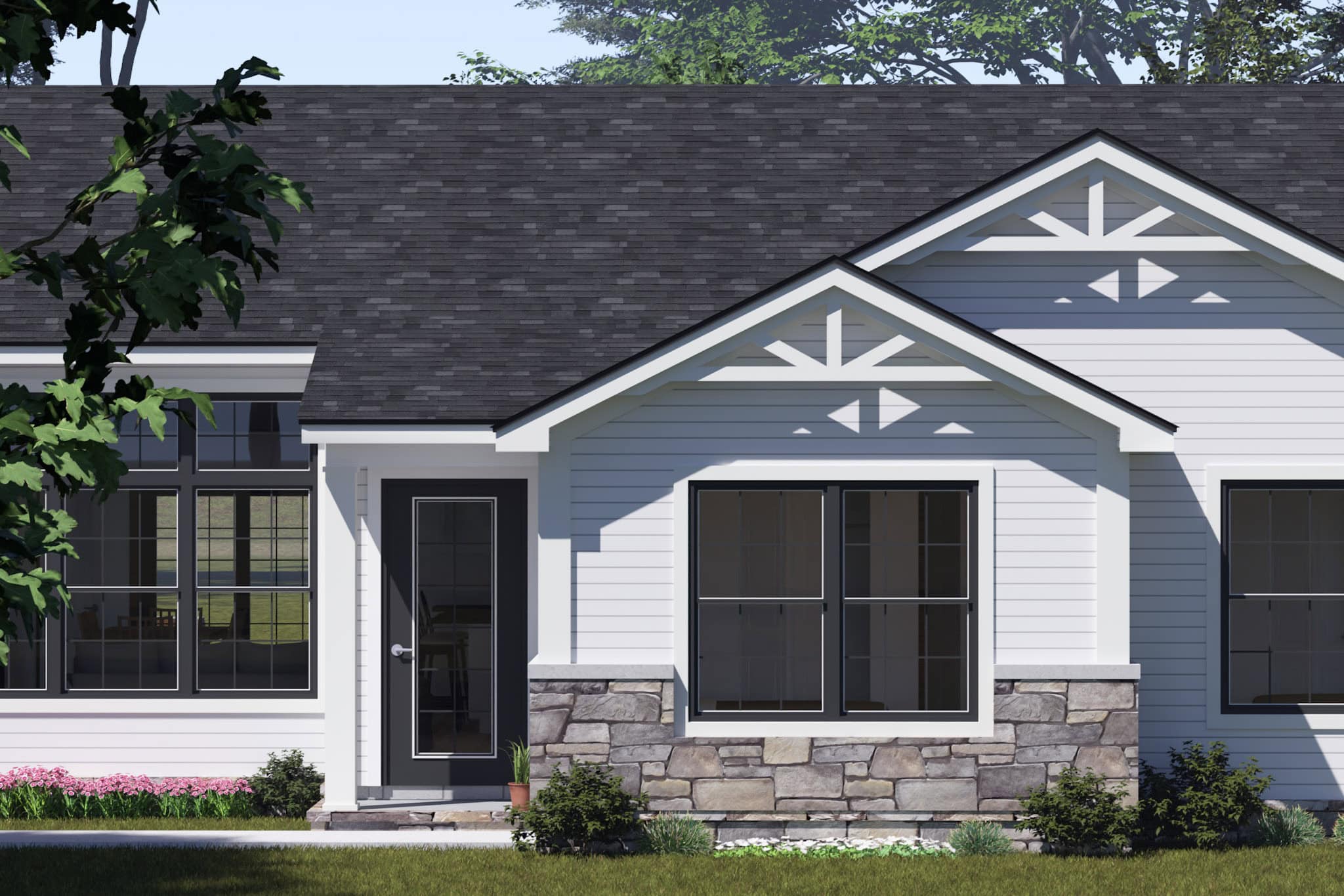 Front Door of this 3-Bedroom,1341 Sq Ft Plan -178-1531