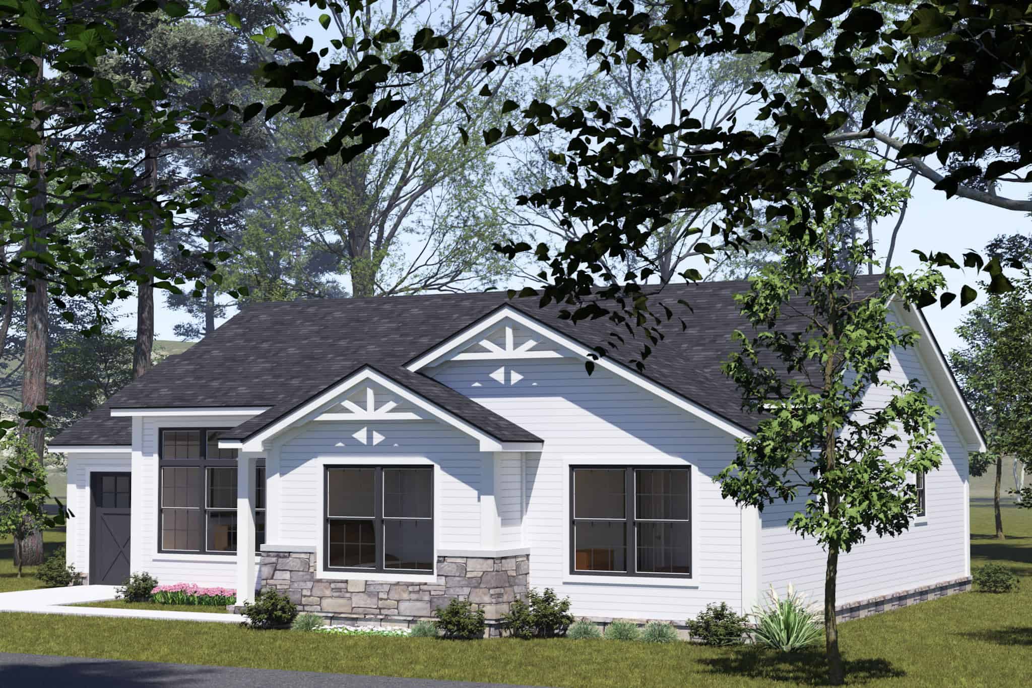 Right Side View of this 3-Bedroom,1341 Sq Ft Plan -178-1531