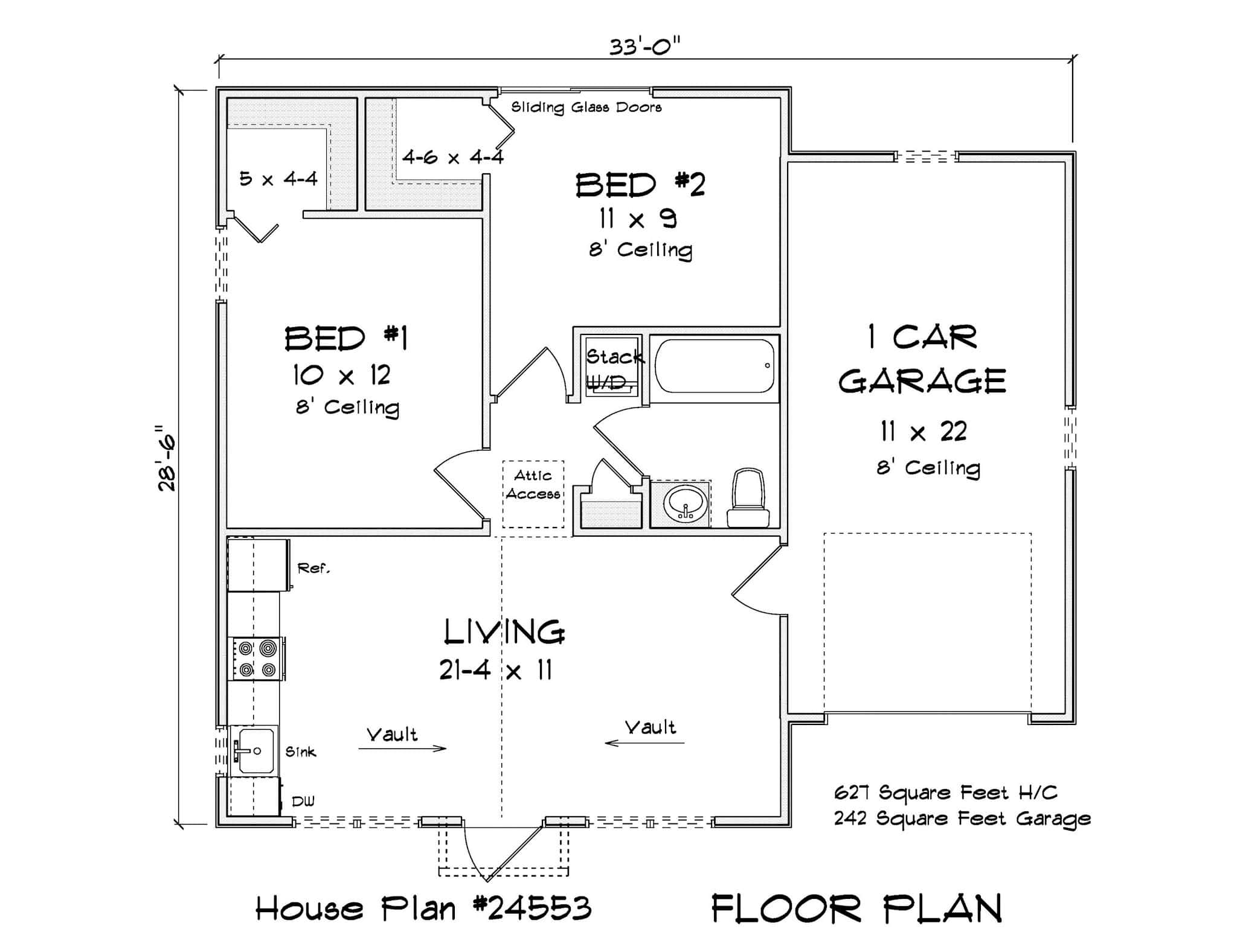 Main Level of Craftsman Plan #178-1533