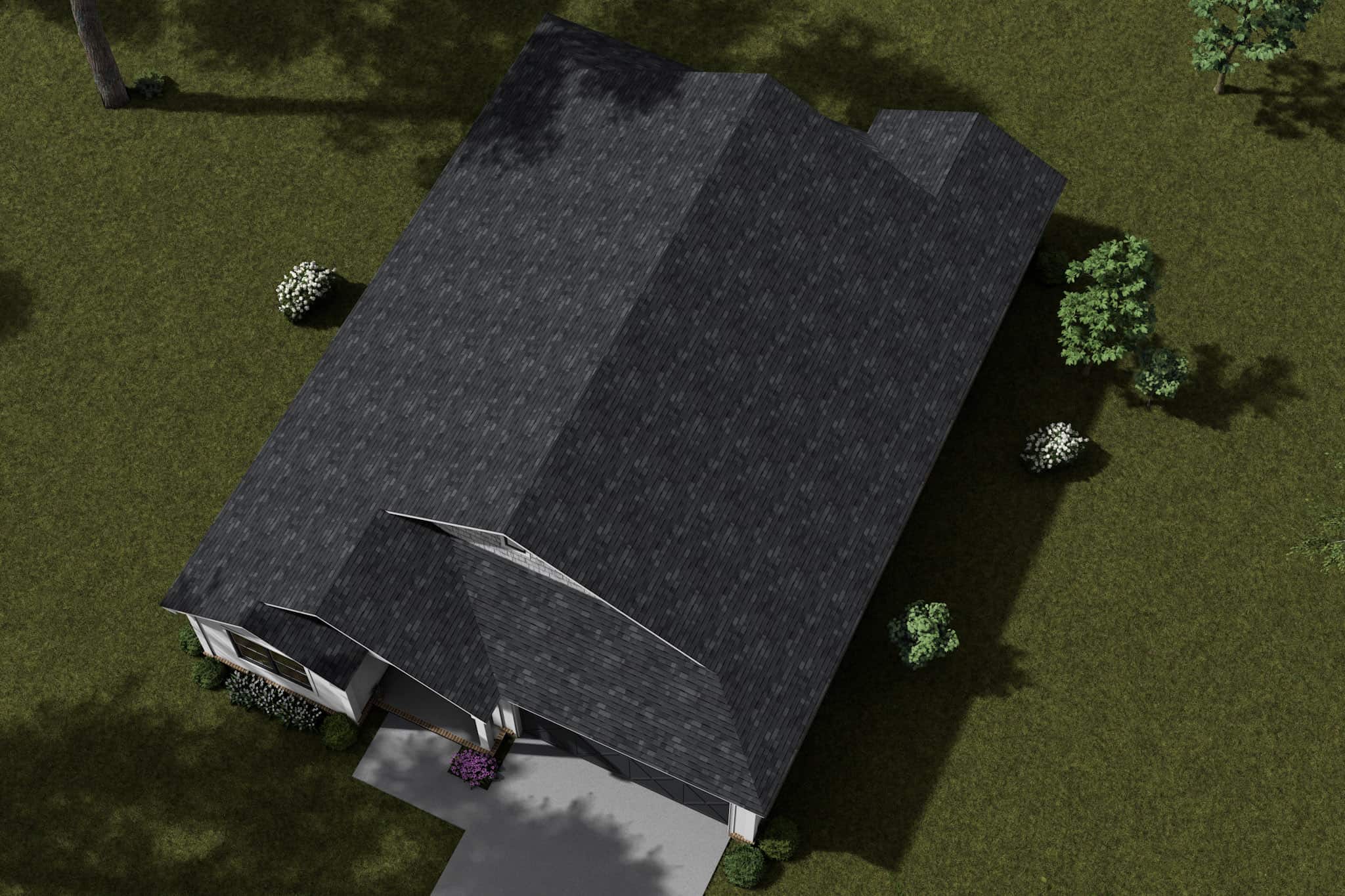 Aerial View of this 3-Bedroom,1498 Sq Ft Plan -178-1534