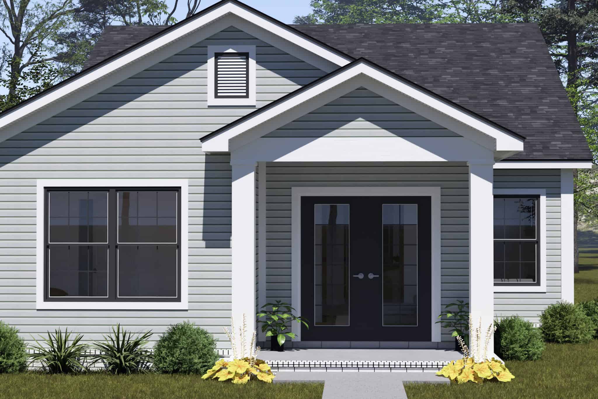Front Door of this 3-Bedroom,1395 Sq Ft Plan -178-1537