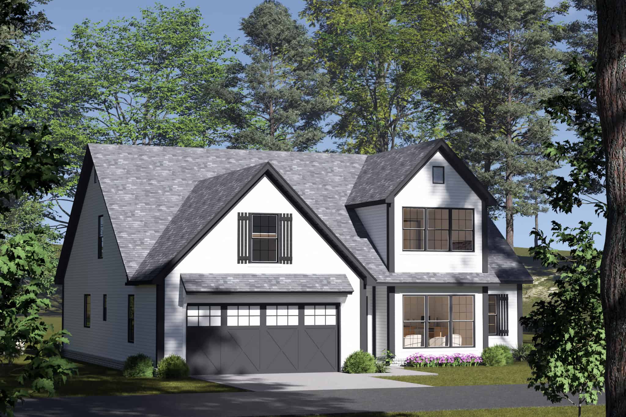 Left Side View of this 3-Bedroom,1969 Sq Ft Plan -178-1539