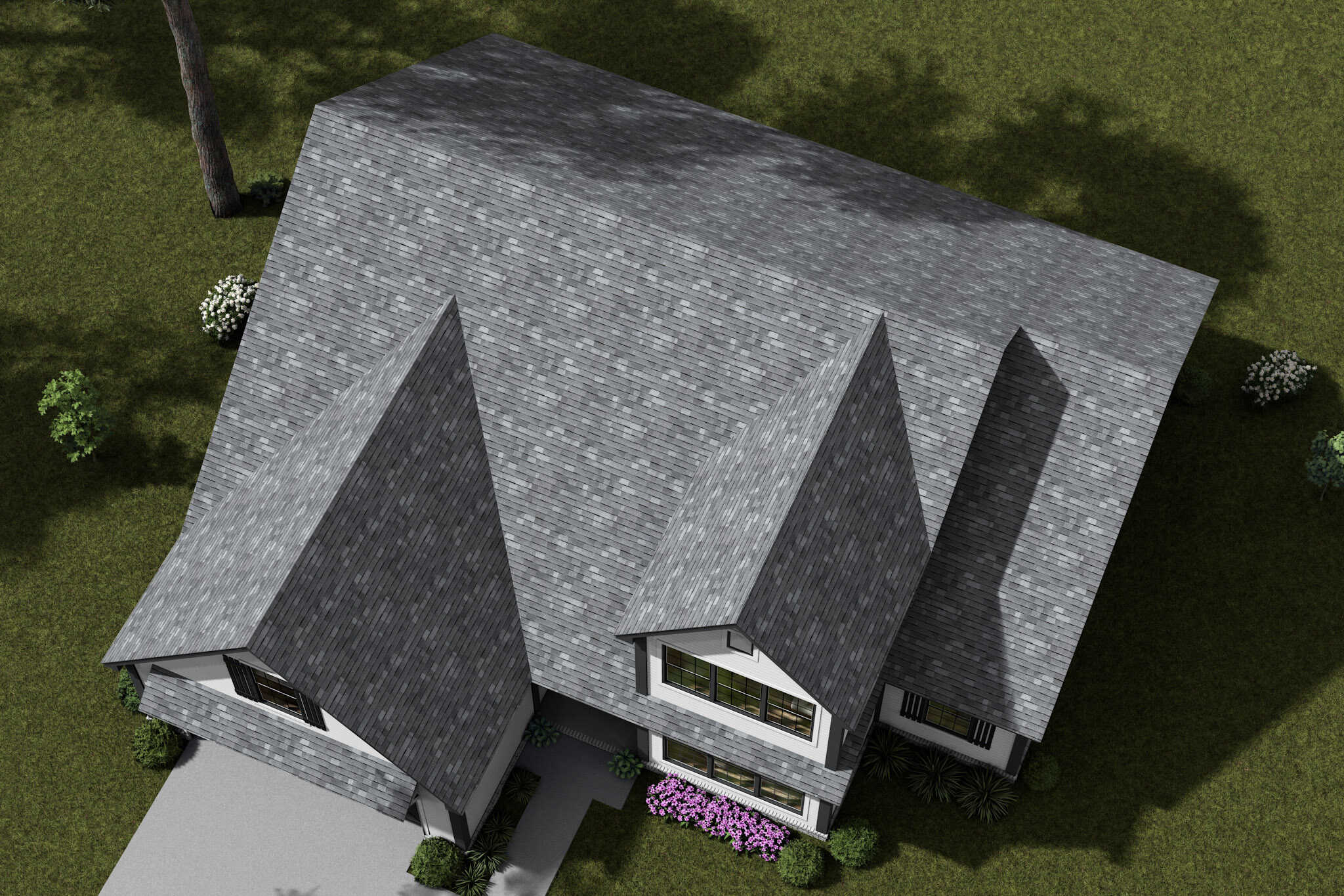 Aerial View of this 3-Bedroom,1969 Sq Ft Plan -178-1539