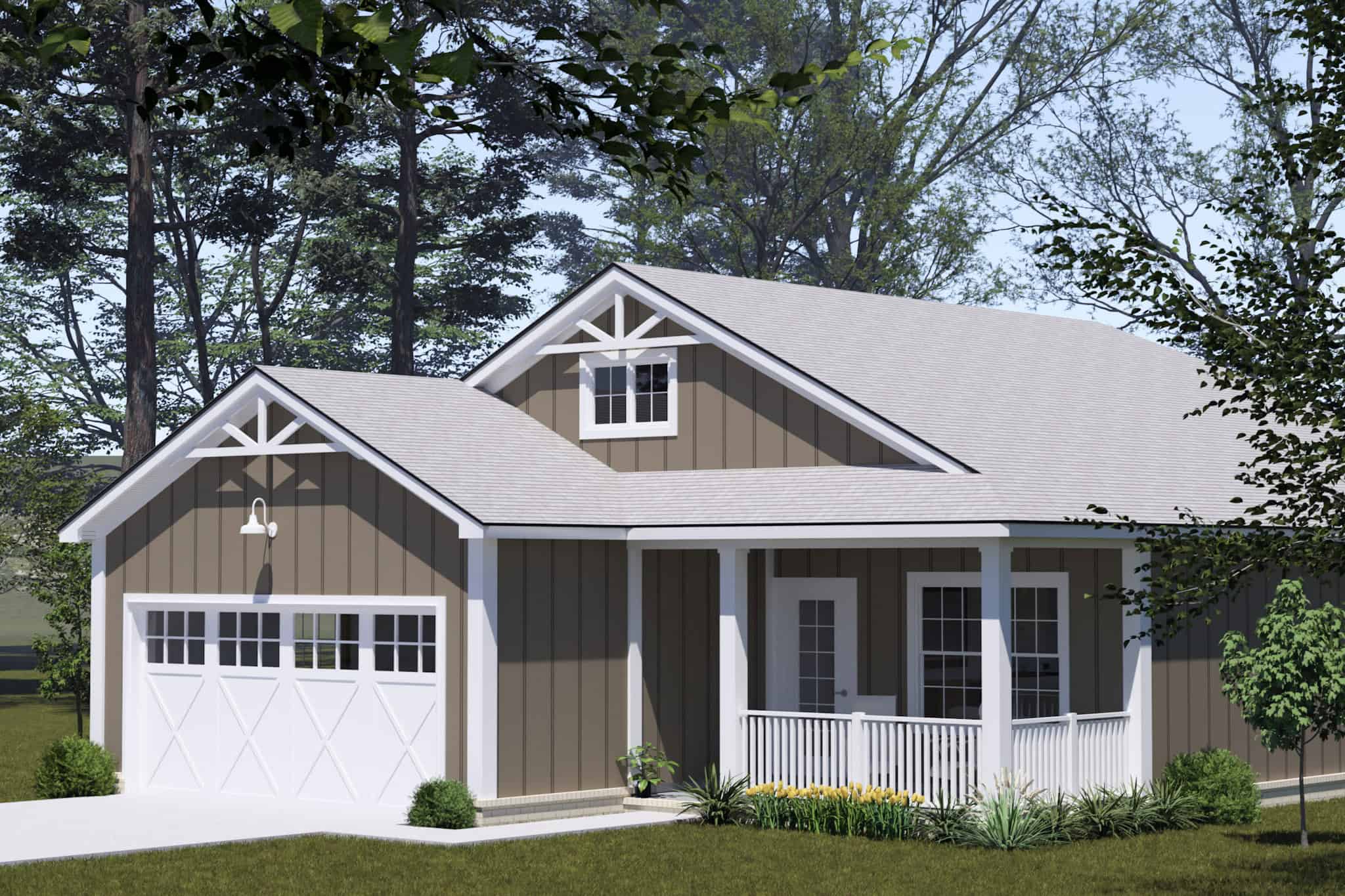 Right Side View of this 3-Bedroom,1273 Sq Ft Plan -178-1540