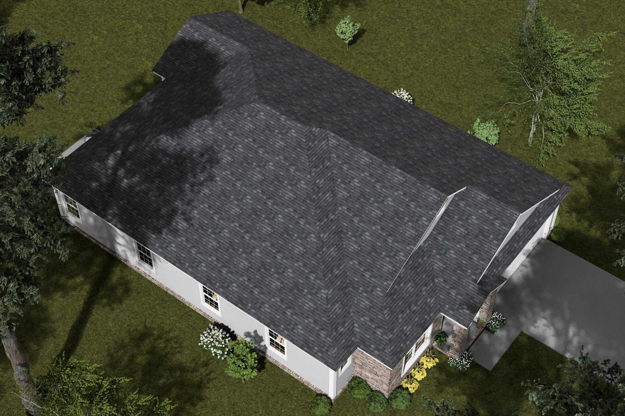Aerial View of this 4-Bedroom,1764 Sq Ft Plan -178-1541