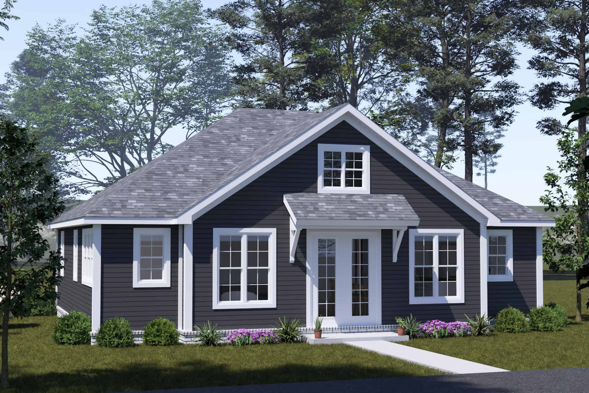 Left Side View of this 2-Bedroom,1049 Sq Ft Plan -178-1543