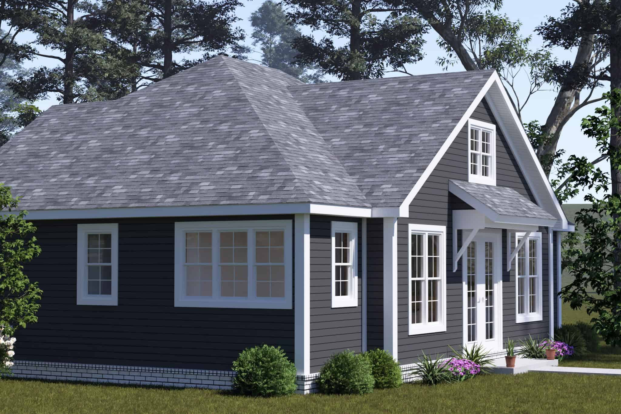 Left Side View of this 2-Bedroom,1049 Sq Ft Plan -178-1543