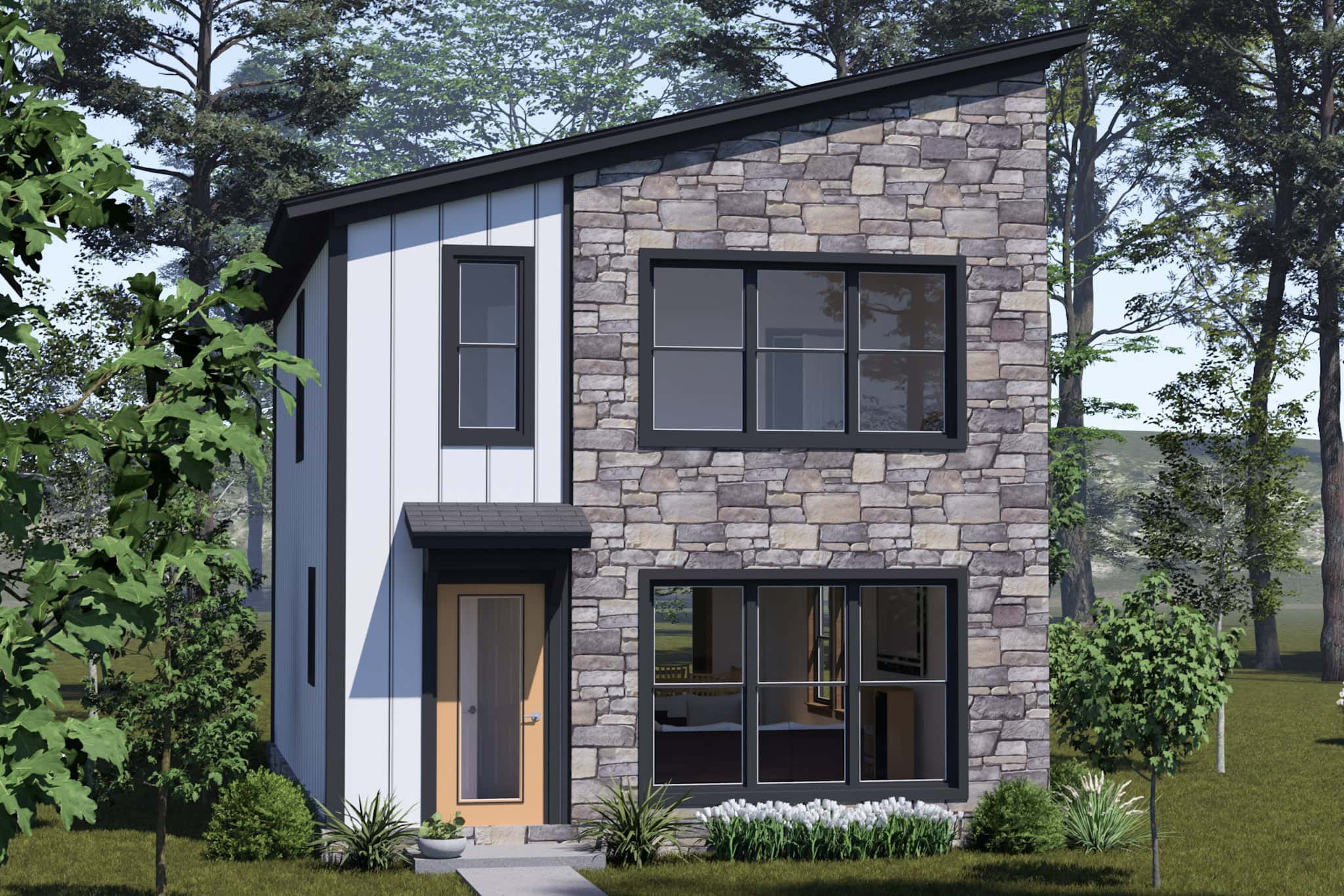 Left Side View of this 3-Bedroom,1280 Sq Ft Plan -178-1544