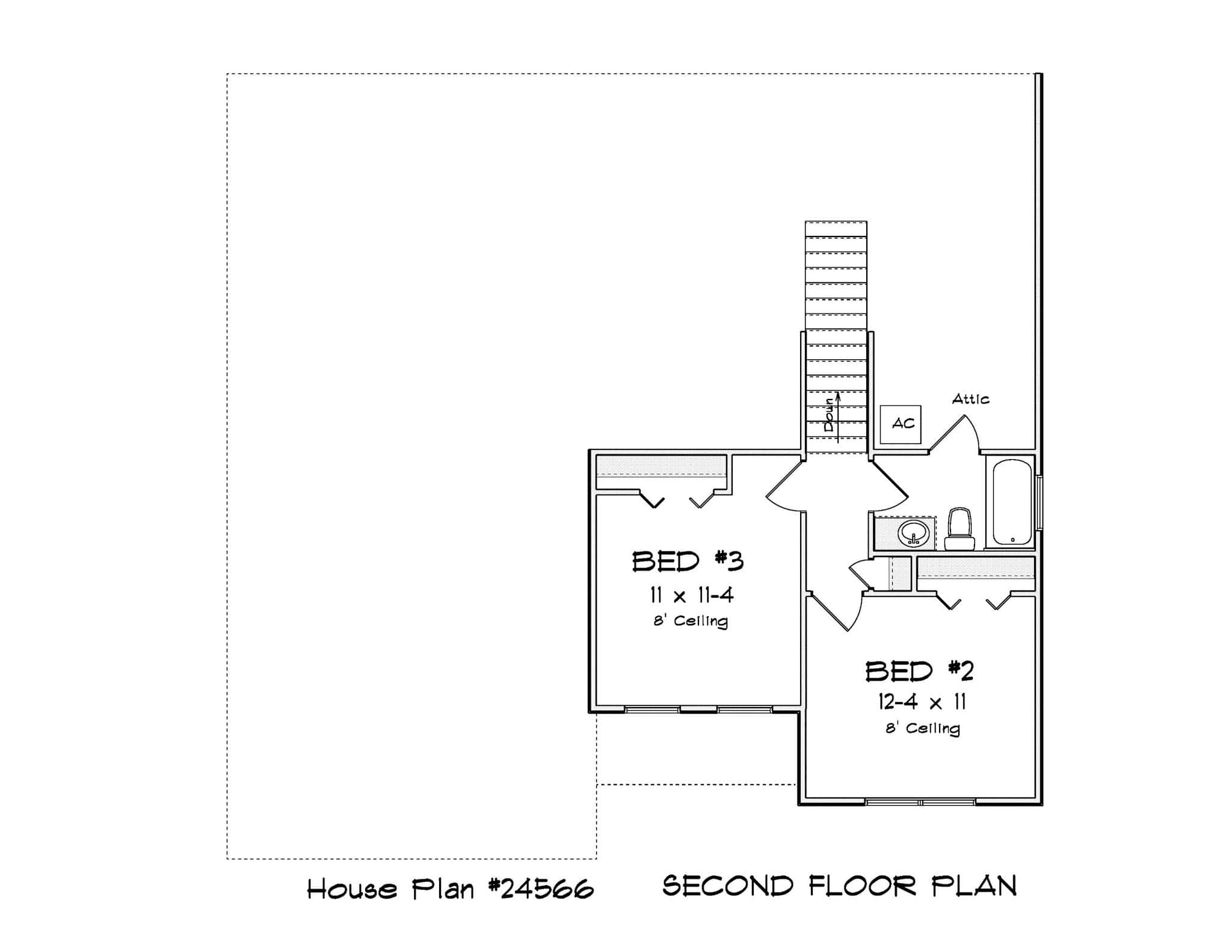 Main Level of Traditional Plan #178-1546