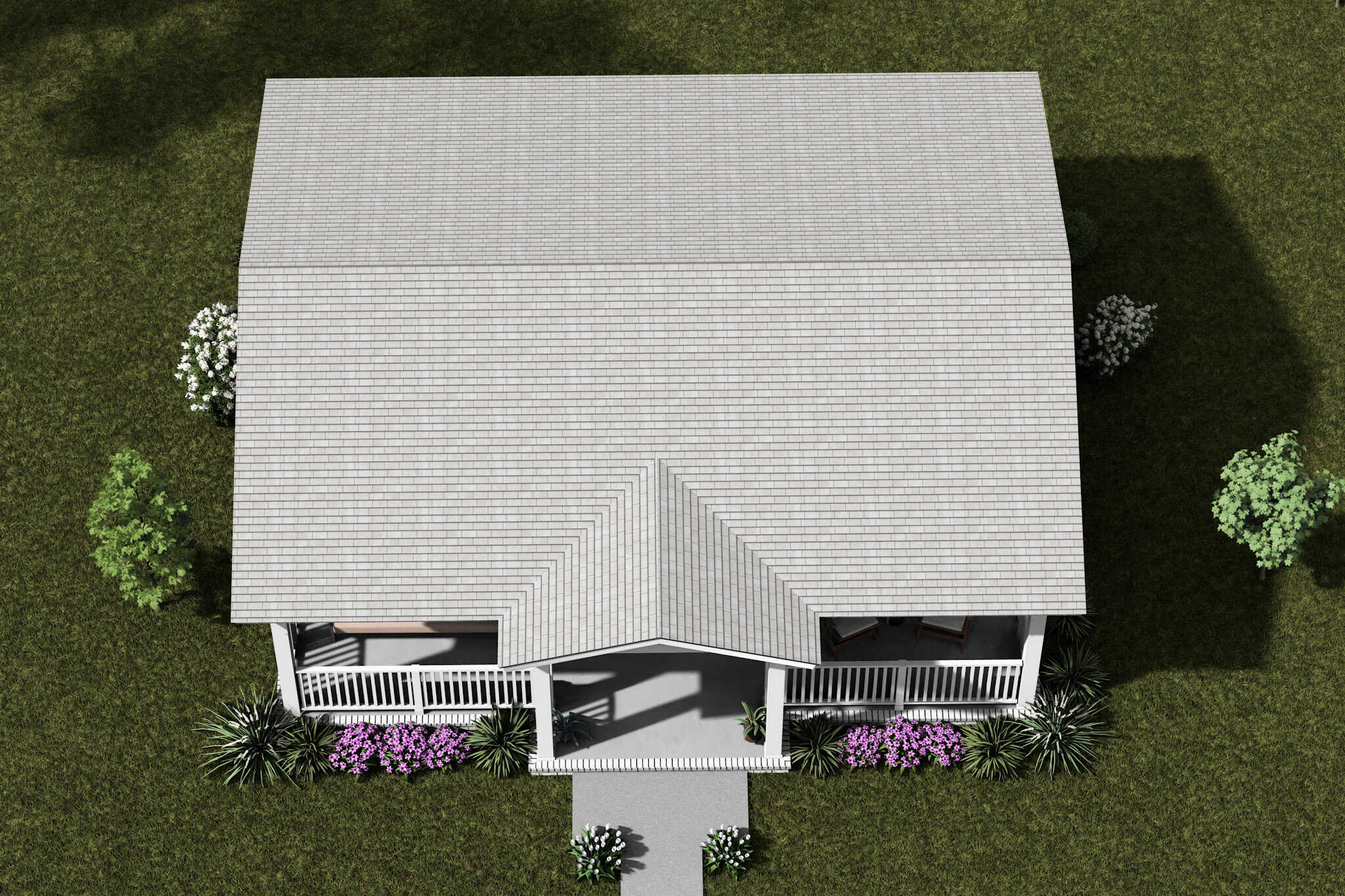 Aerial View of this 1-Bedroom,476 Sq Ft Plan -178-1547