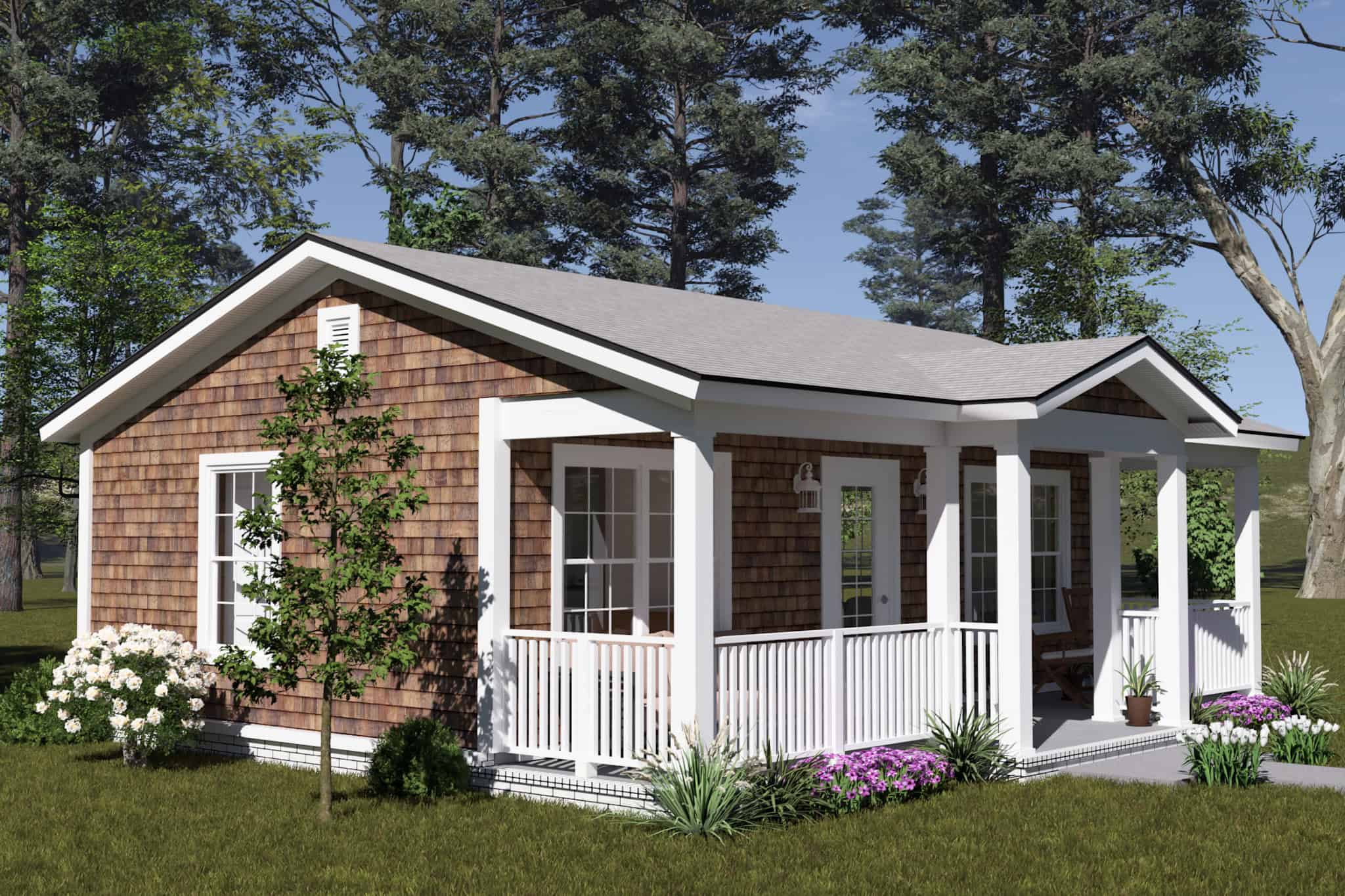 Left Side View of this 1-Bedroom,476 Sq Ft Plan -178-1547