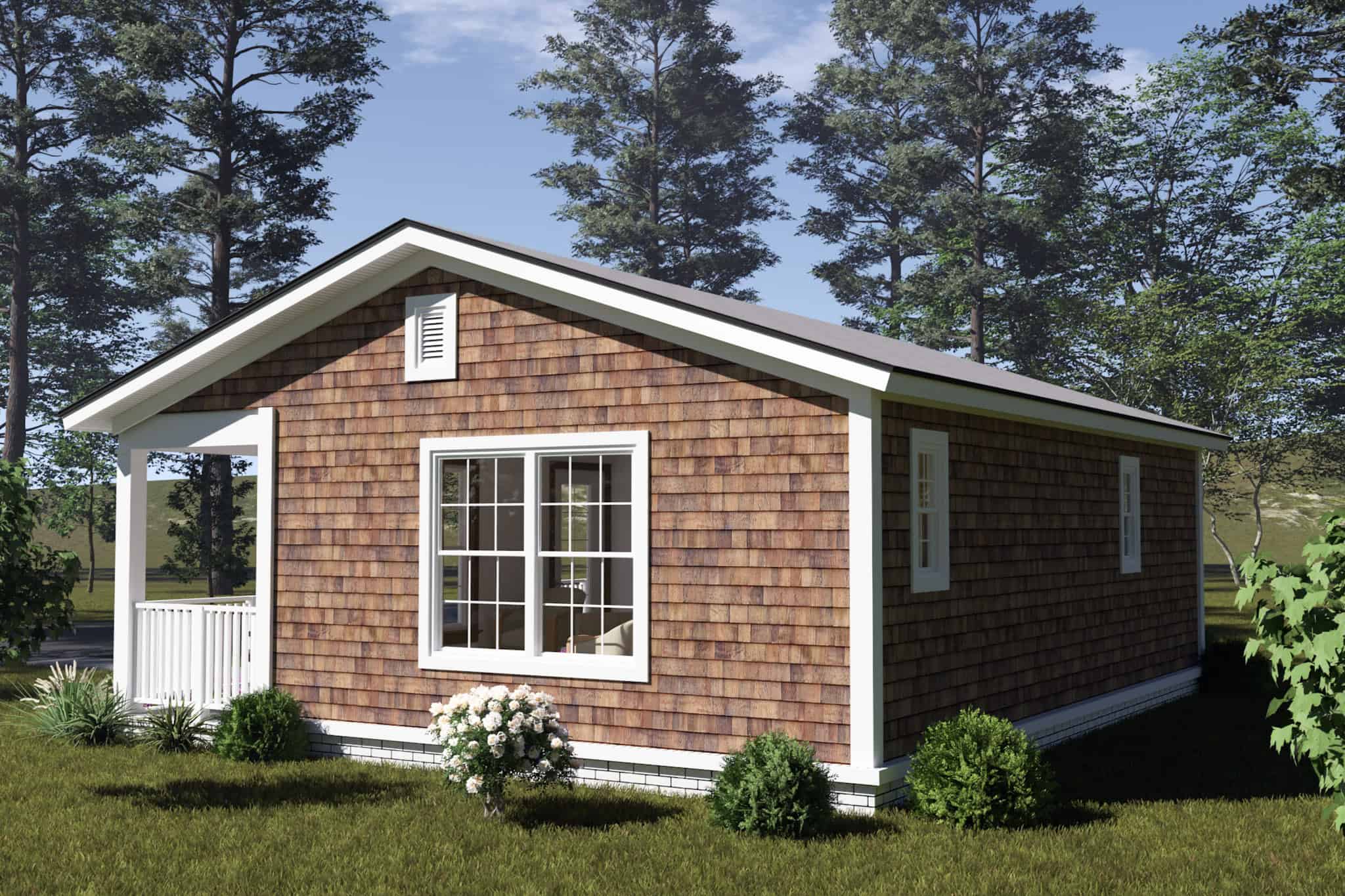 Right Side View of this 1-Bedroom,476 Sq Ft Plan -178-1547
