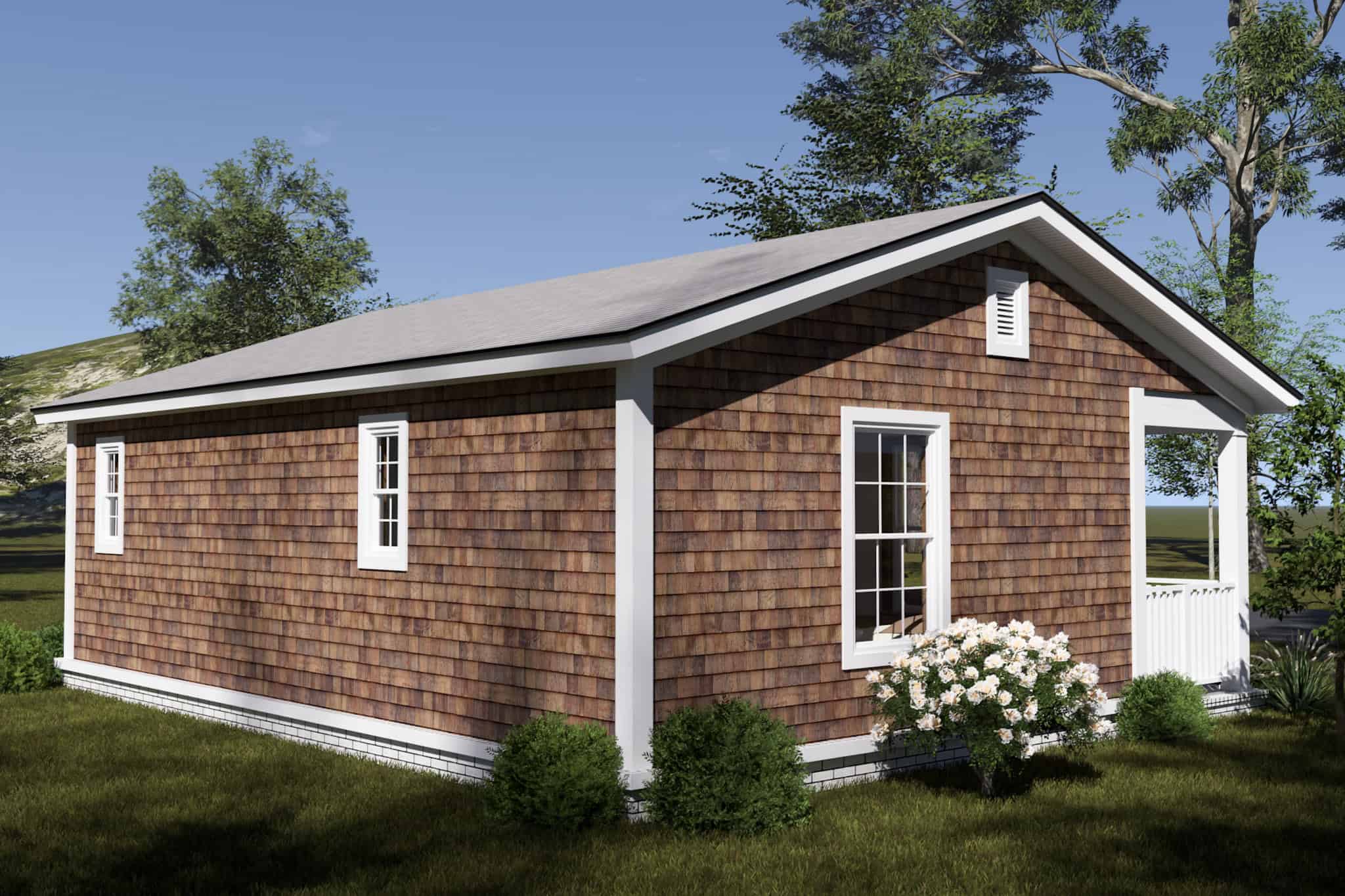 Left Side View of this 1-Bedroom,476 Sq Ft Plan -178-1547