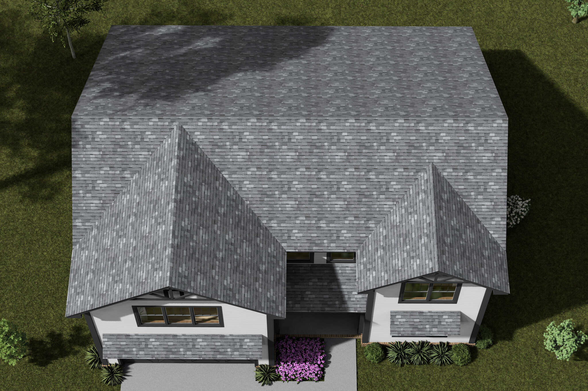Aerial View of this 4-Bedroom,2045 Sq Ft Plan -178-1548