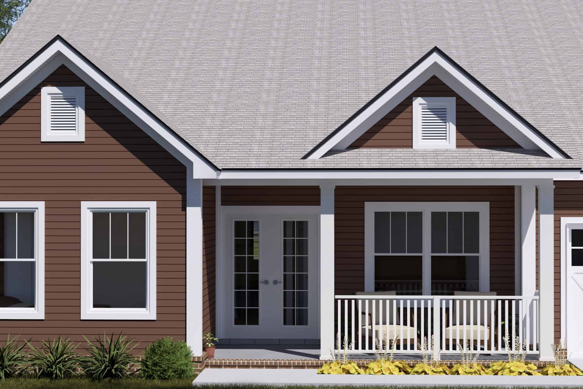 Front Door of this 4-Bedroom,1854 Sq Ft Plan -178-1549