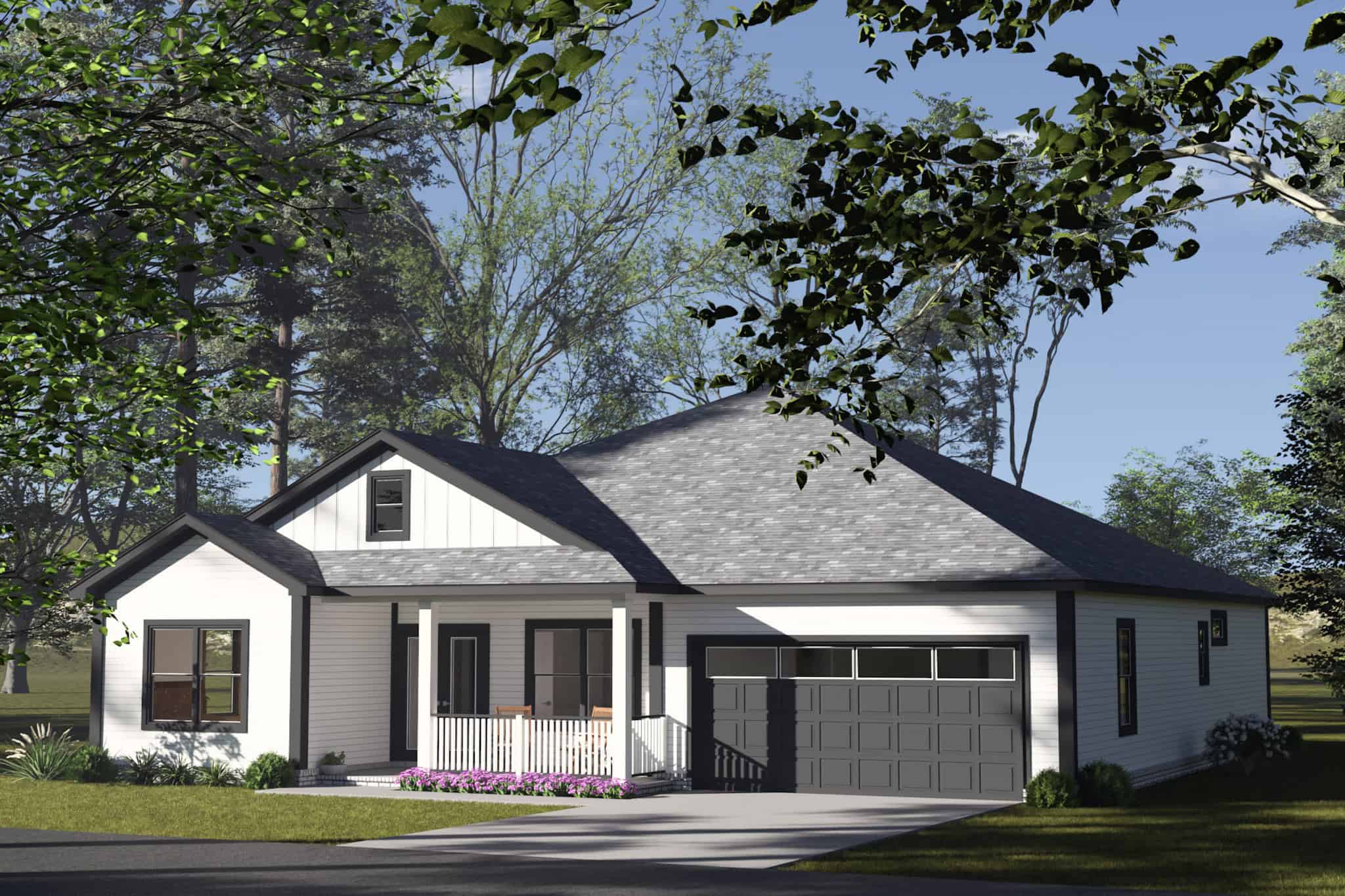 Right Side View of this 4-Bedroom,1854 Sq Ft Plan -178-1550