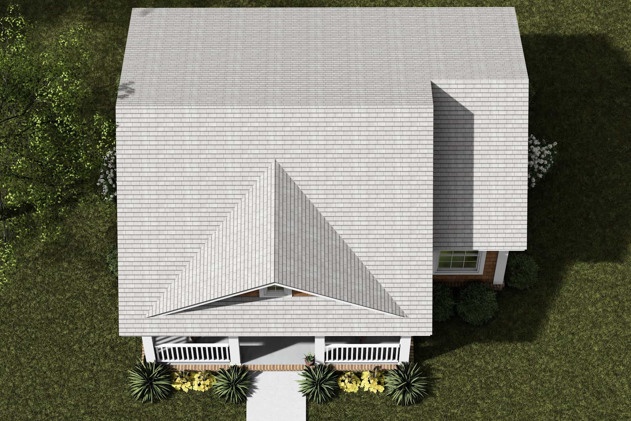 Aerial View of this 1-Bedroom,384 Sq Ft Plan -178-1553