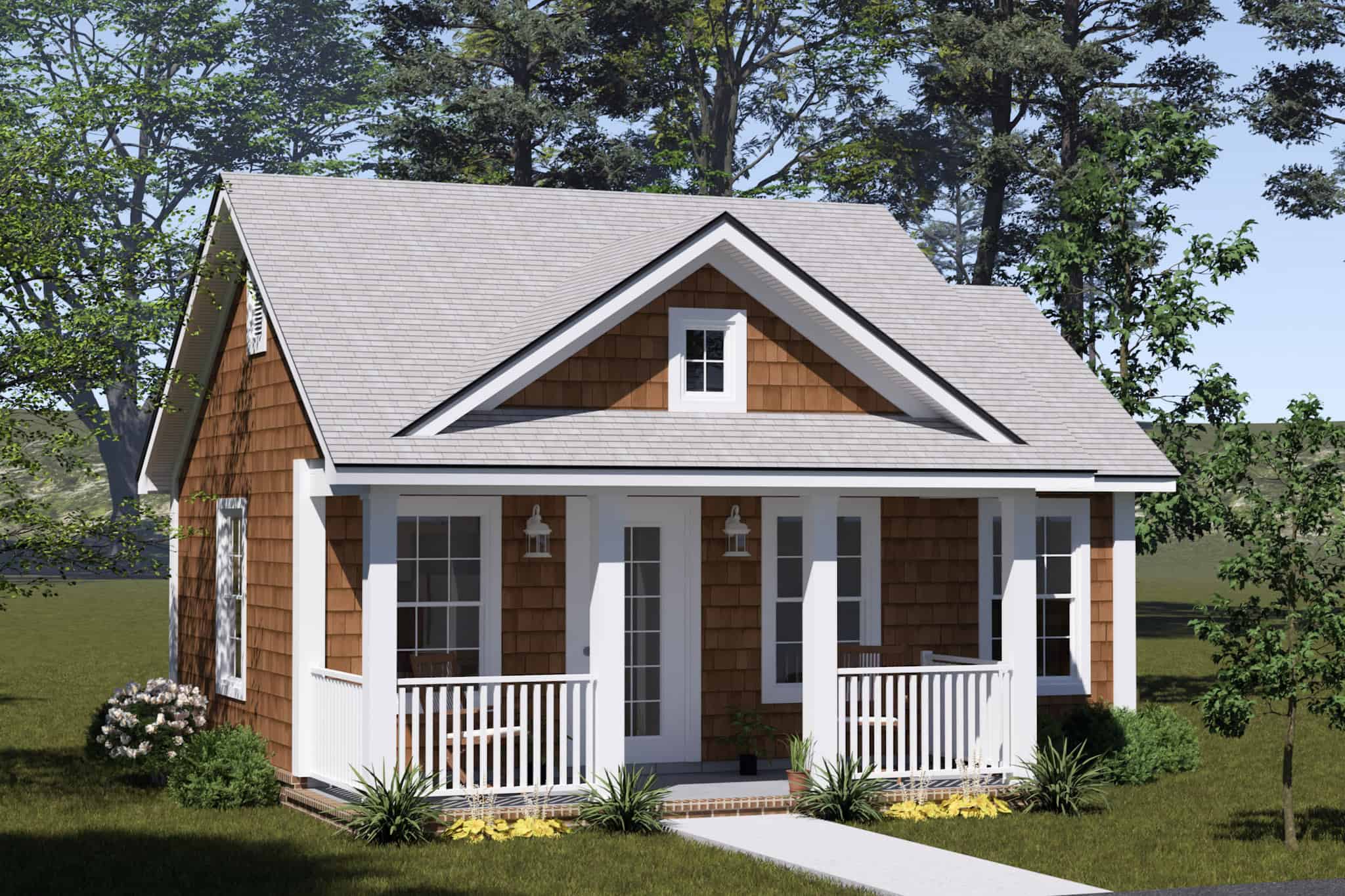 Left Side View of this 1-Bedroom,384 Sq Ft Plan -178-1553