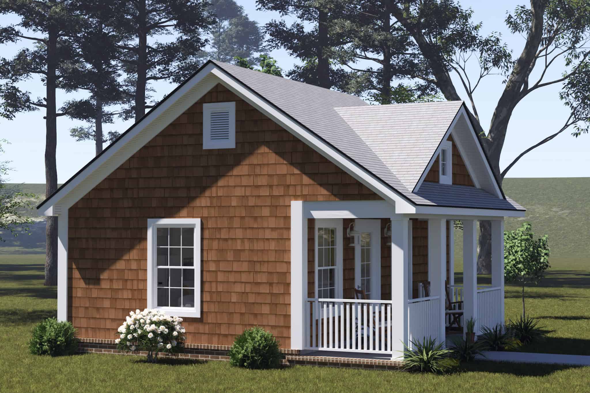 Left Side View of this 1-Bedroom,384 Sq Ft Plan -178-1553