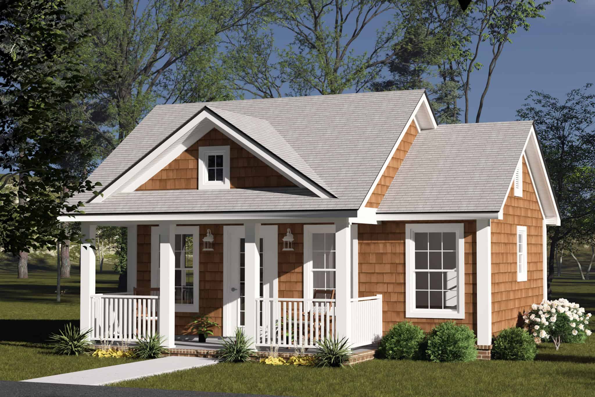 Right Side View of this 1-Bedroom,384 Sq Ft Plan -178-1553