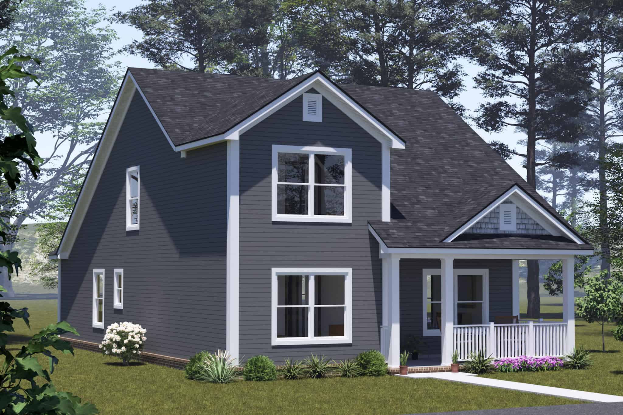 Left Side View of this 4-Bedroom,1624 Sq Ft Plan -178-1554