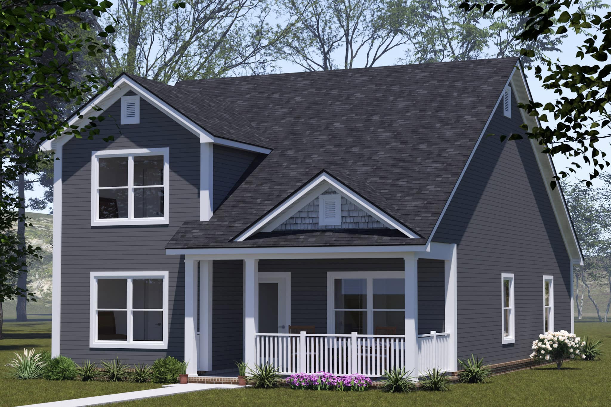 Right Side View of this 4-Bedroom,1624 Sq Ft Plan -178-1554
