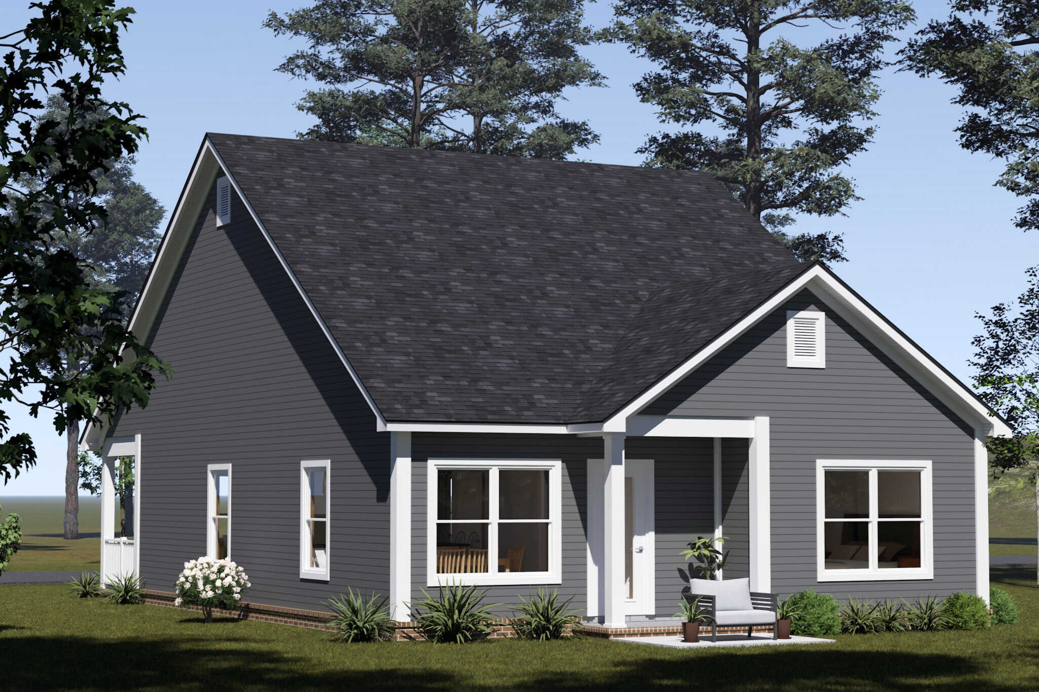 Rear View of this 4-Bedroom,1624 Sq Ft Plan -178-1554