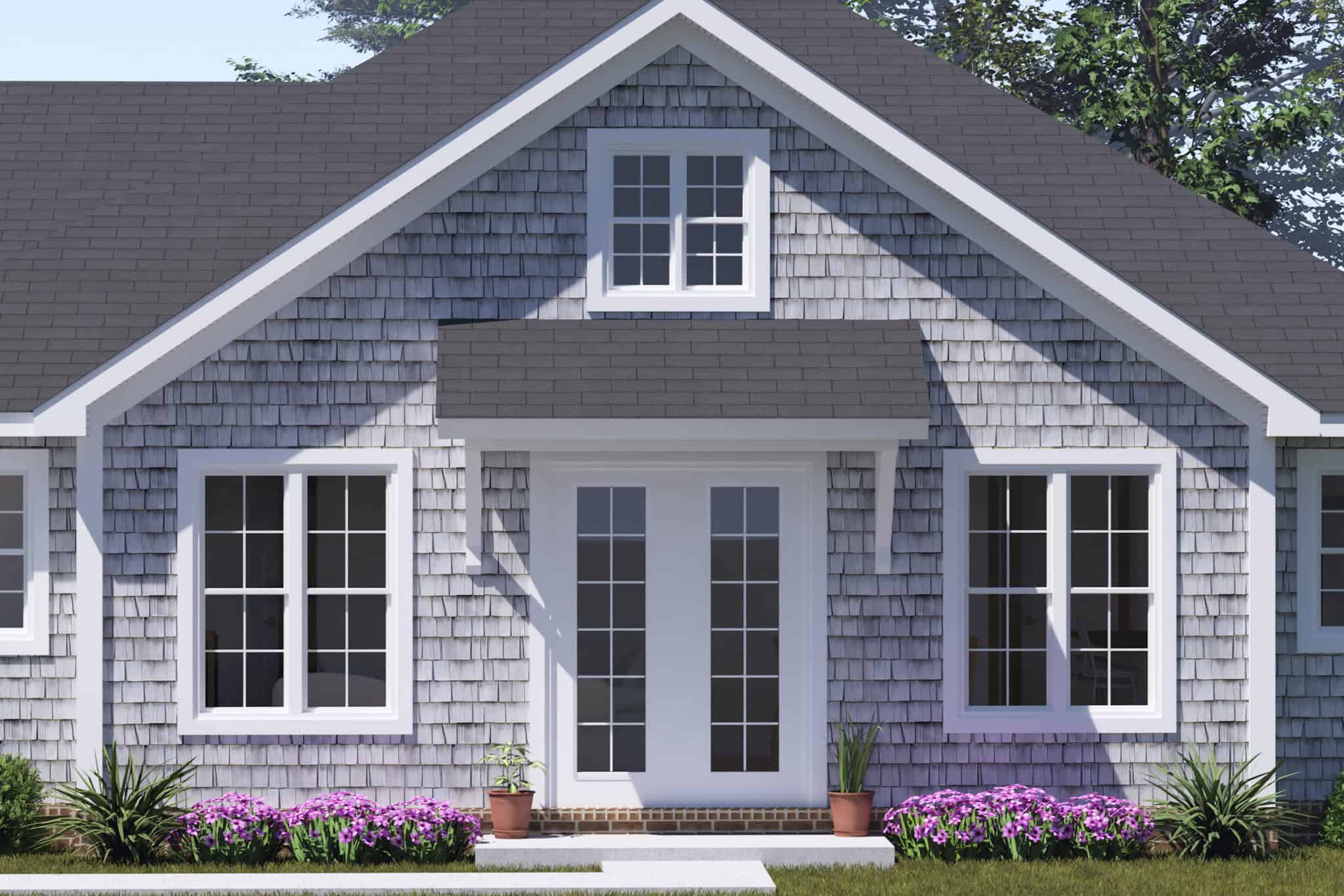 Front Door of this 2-Bedroom,1049 Sq Ft Plan -178-1556