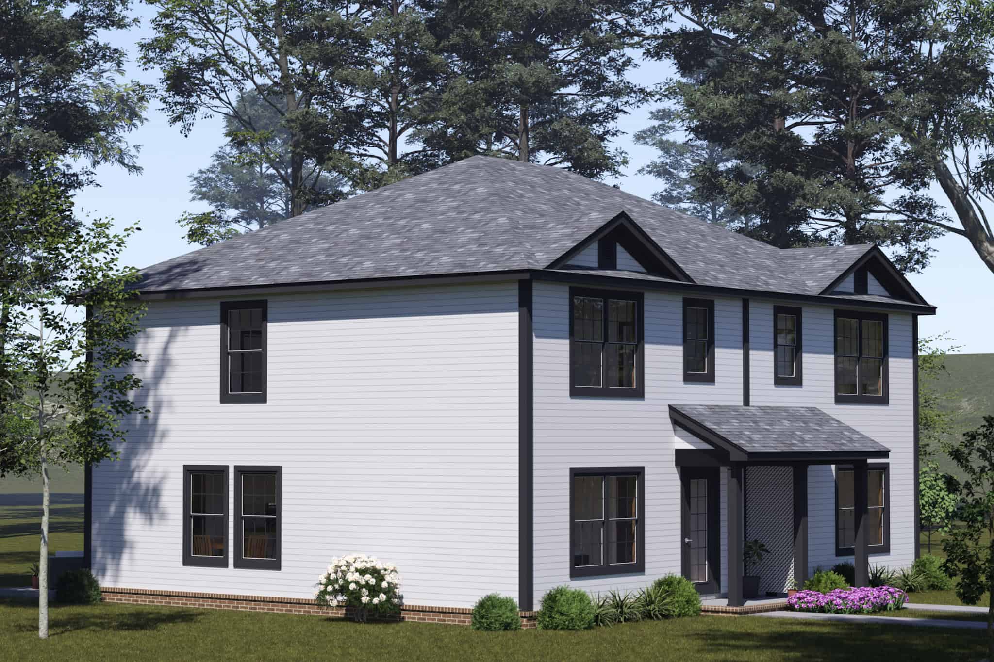 Left Side View of this 6-Bedroom,2560 Sq Ft Plan -178-1557