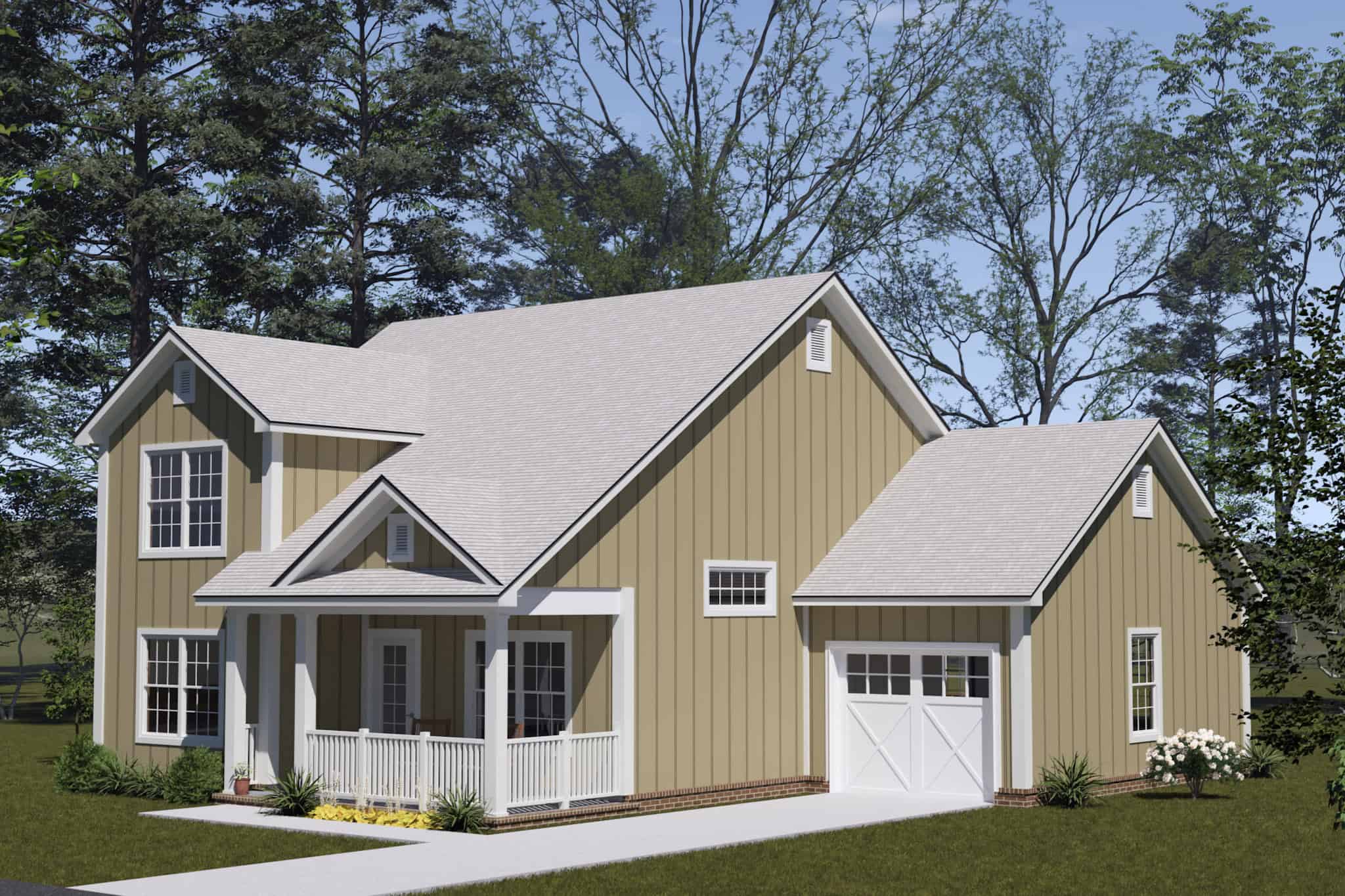 Right Side View of this 4-Bedroom,1624 Sq Ft Plan -178-1558