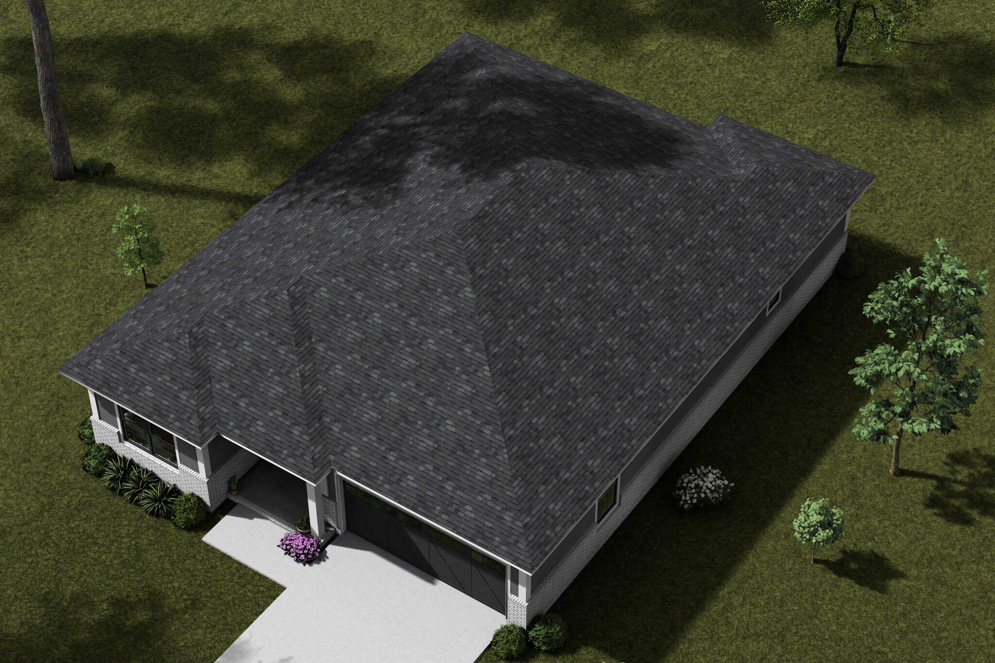 Aerial View of this 3-Bedroom,1498 Sq Ft Plan -178-1559