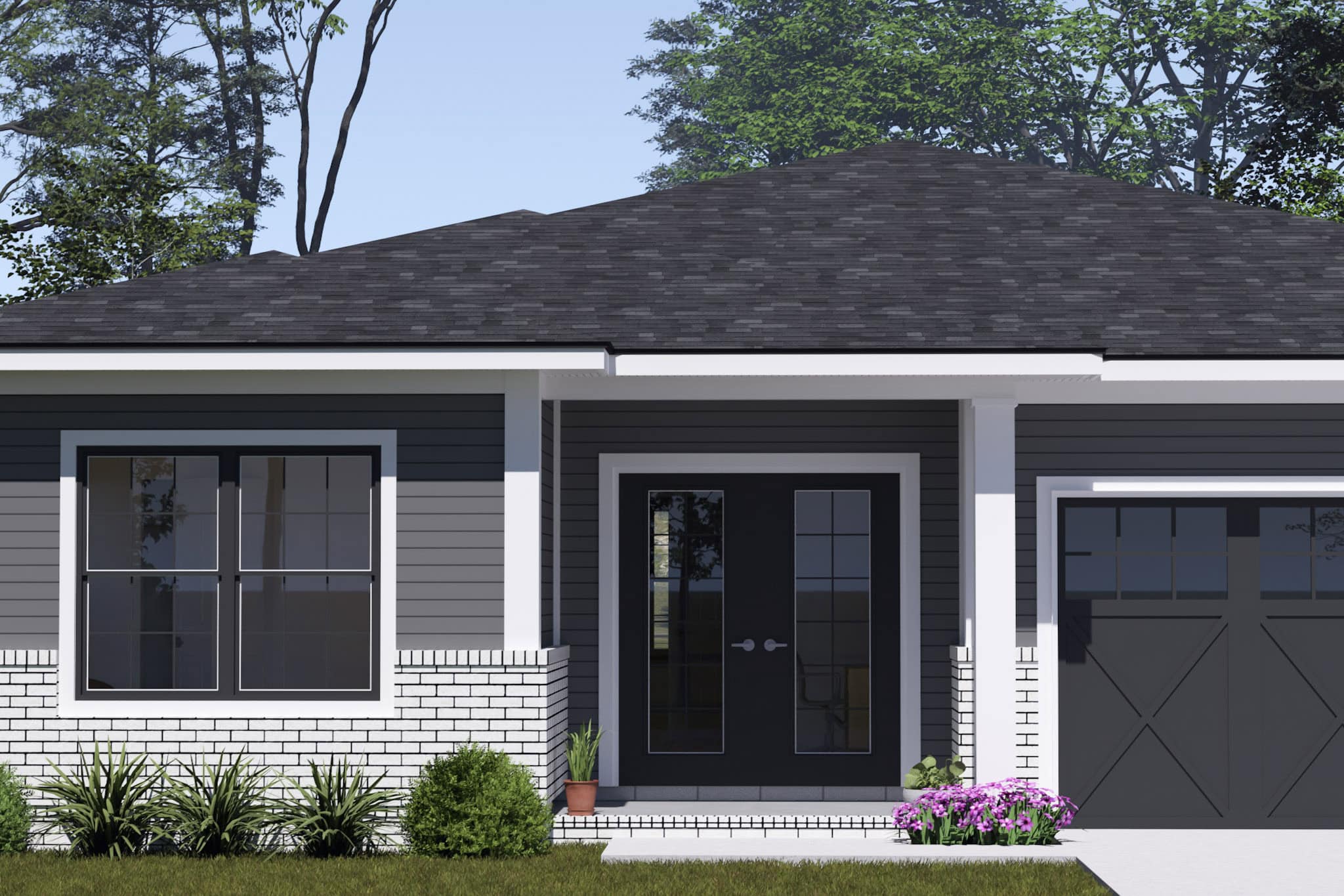 Front Door of this 3-Bedroom,1498 Sq Ft Plan -178-1559