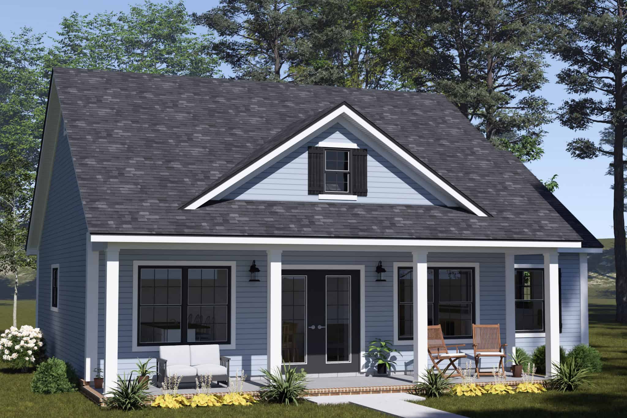 Left Side View of this 3-Bedroom,1122 Sq Ft Plan -178-1560