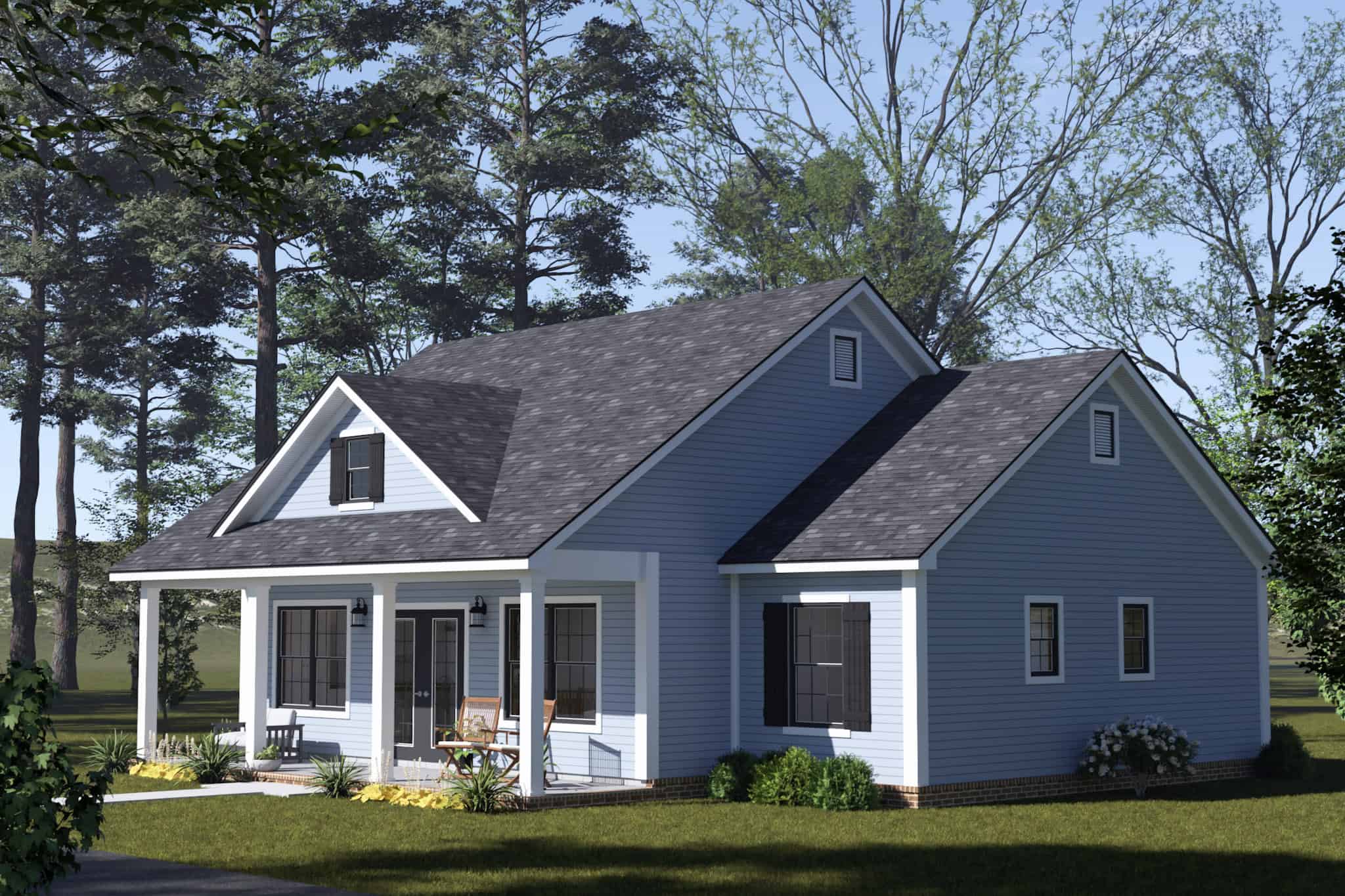 Right Side View of this 3-Bedroom,1122 Sq Ft Plan -178-1560