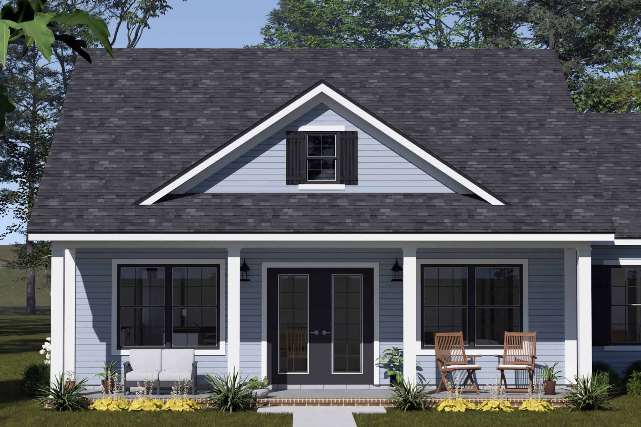 Front Door of this 3-Bedroom,1122 Sq Ft Plan -178-1560