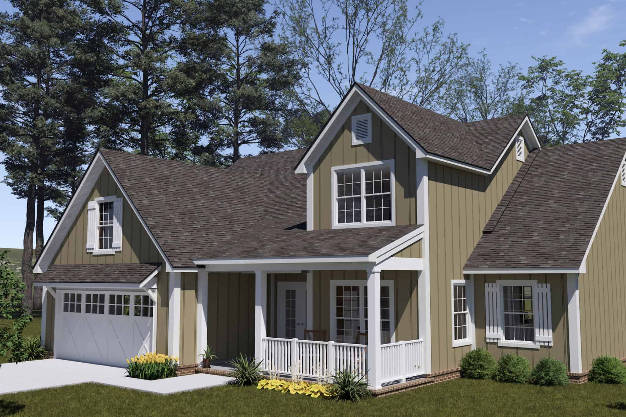 Right Side View of this 3-Bedroom,1976 Sq Ft Plan -178-1561