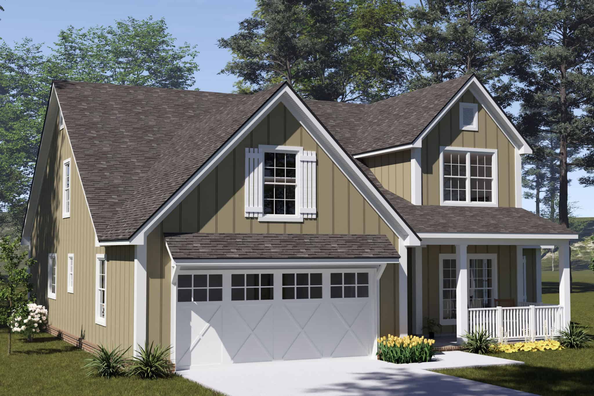 Left Side View of this 3-Bedroom,1976 Sq Ft Plan -178-1561