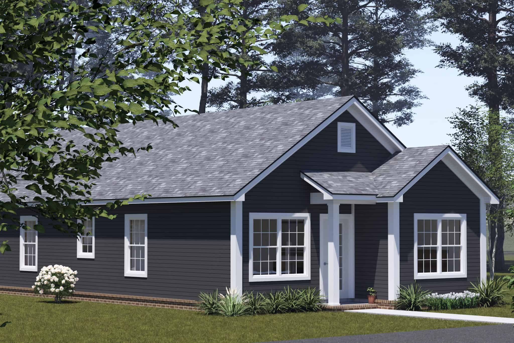 Left Side View of this 4-Bedroom,1352 Sq Ft Plan -178-1563