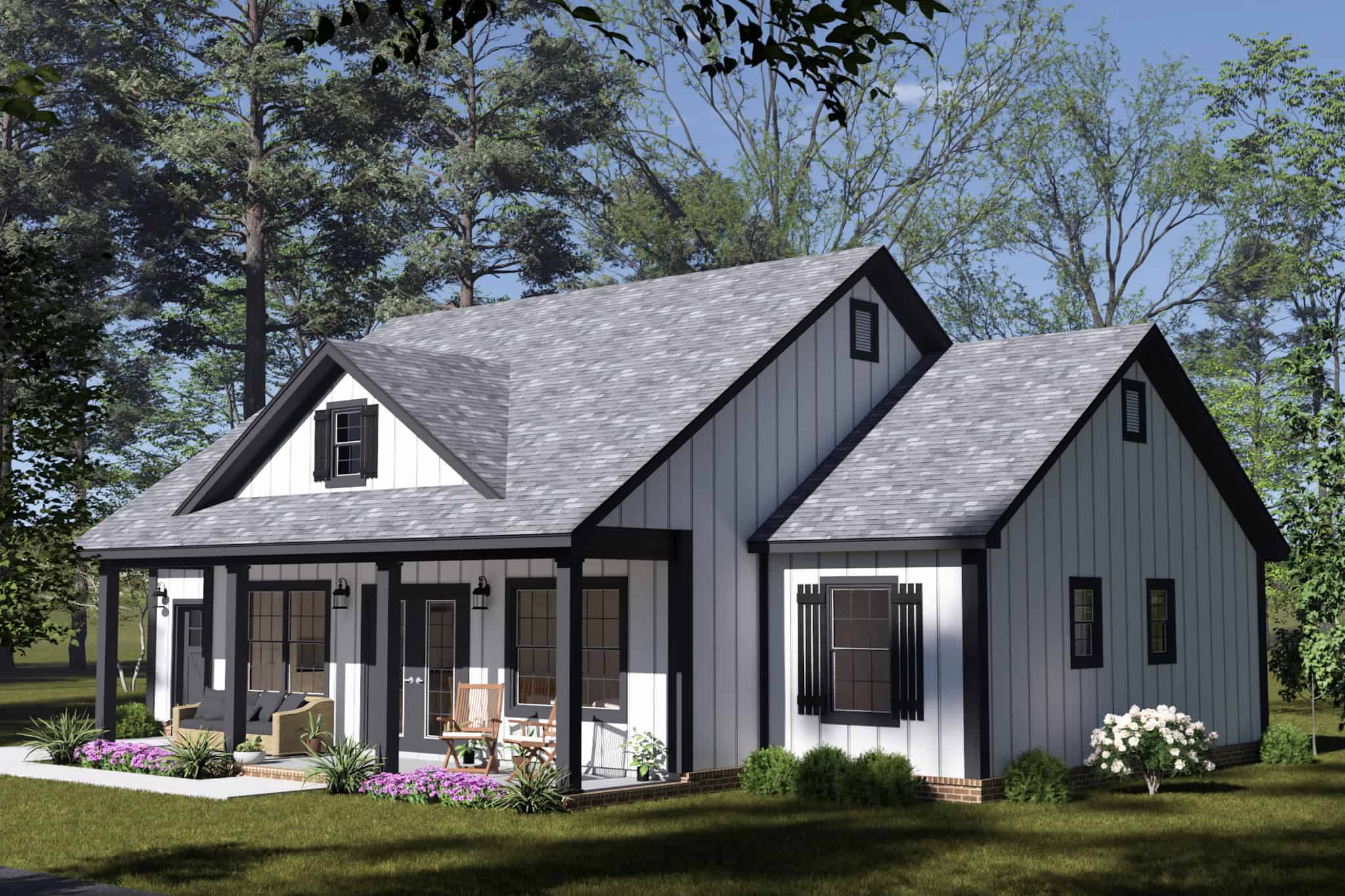 Right Side View of this 3-Bedroom,1122 Sq Ft Plan -178-1564